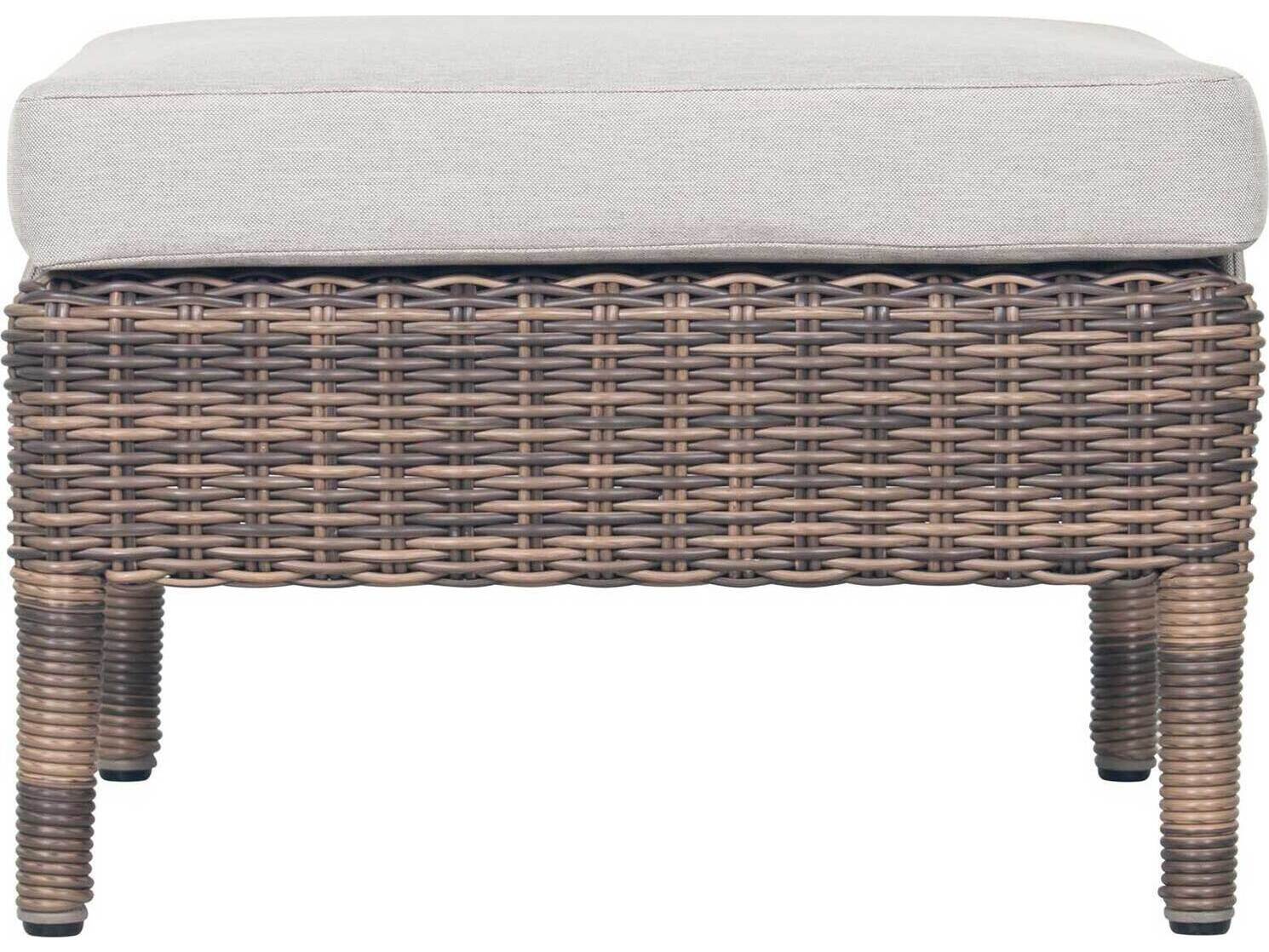 Seasonal Living Provenance Signature Wicker Sea Wattle Leeward Patio Ottoman