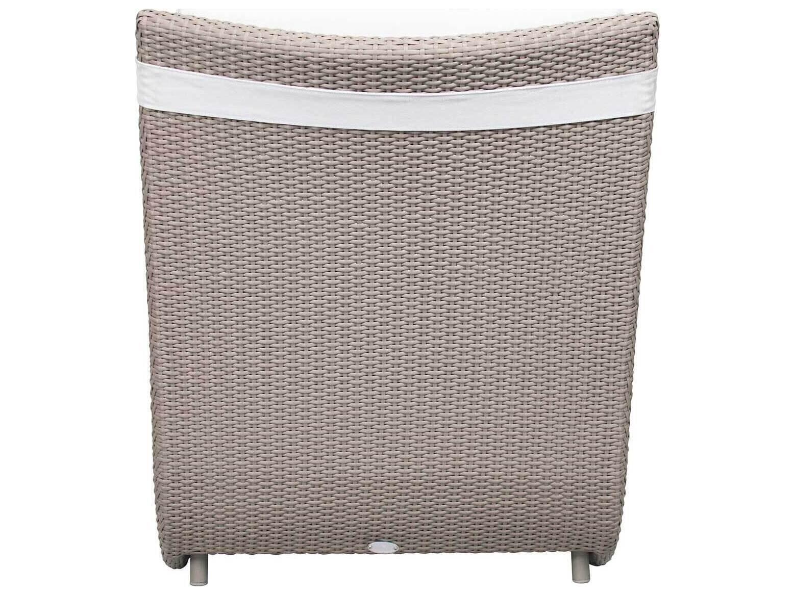 Seasonal Living Archipelago Light Gray/Warm Gray Aluminum Weave Atlantis in Pool Chaise Lounge Set of 2