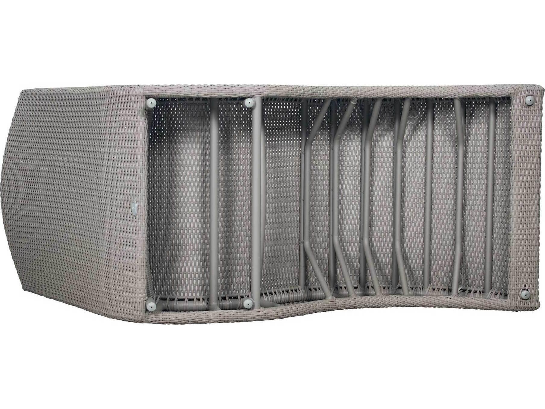 Seasonal Living Archipelago Light Gray/Warm Gray Aluminum Weave Atlantis in Pool Chaise Lounge Set of 2