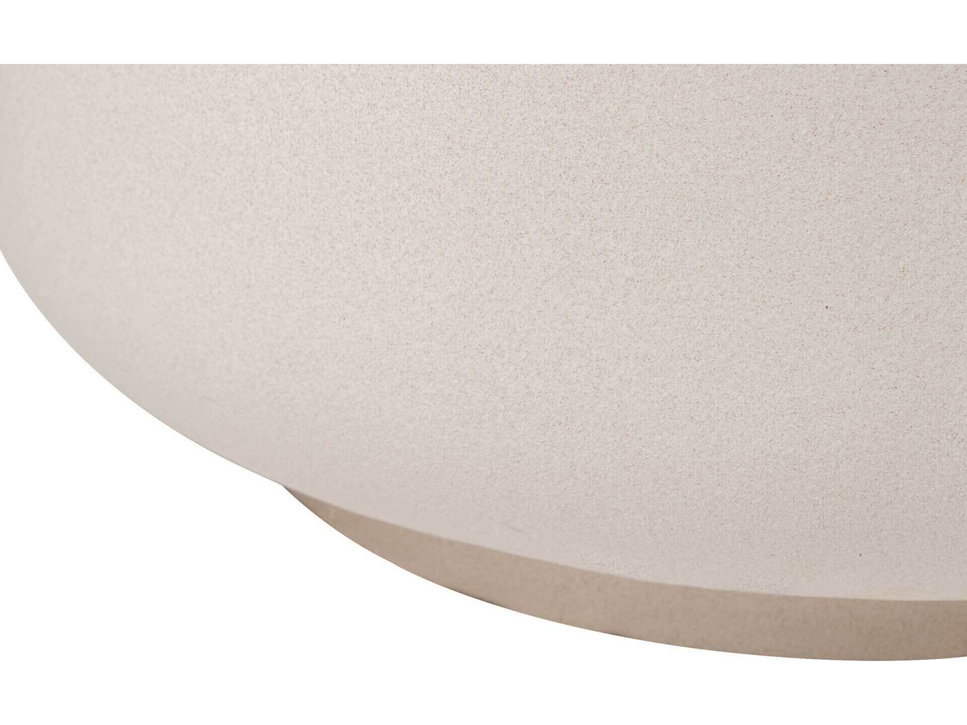 Seasonal Living Provenance Ceramic Jet Gloss/Sand Matte Serenity Grazed Round Patio Side Table