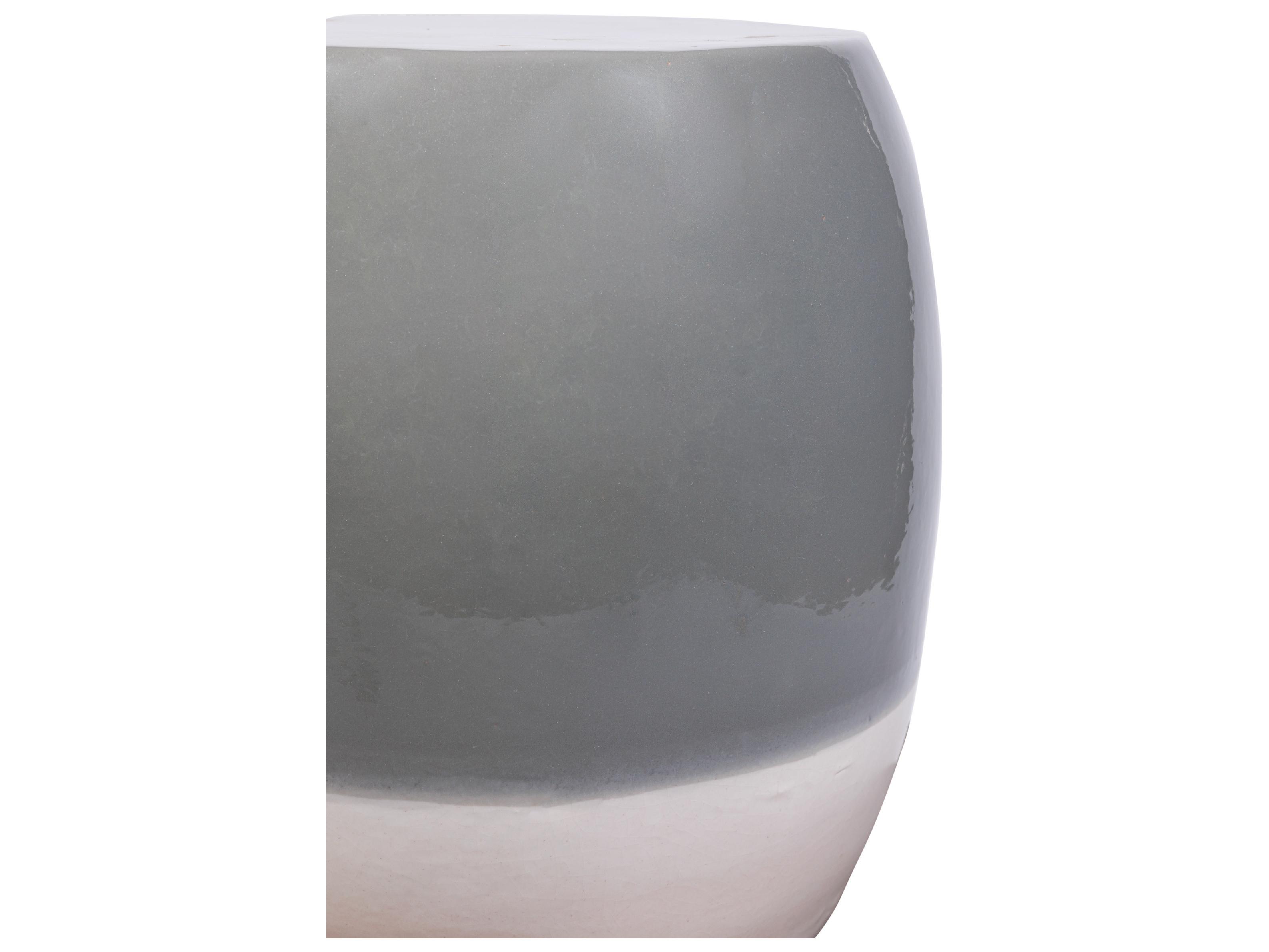 Seasonal Living Ceramics Sage Gloss Top | Linen Semi-gloss Base Ceramic Dining Chair