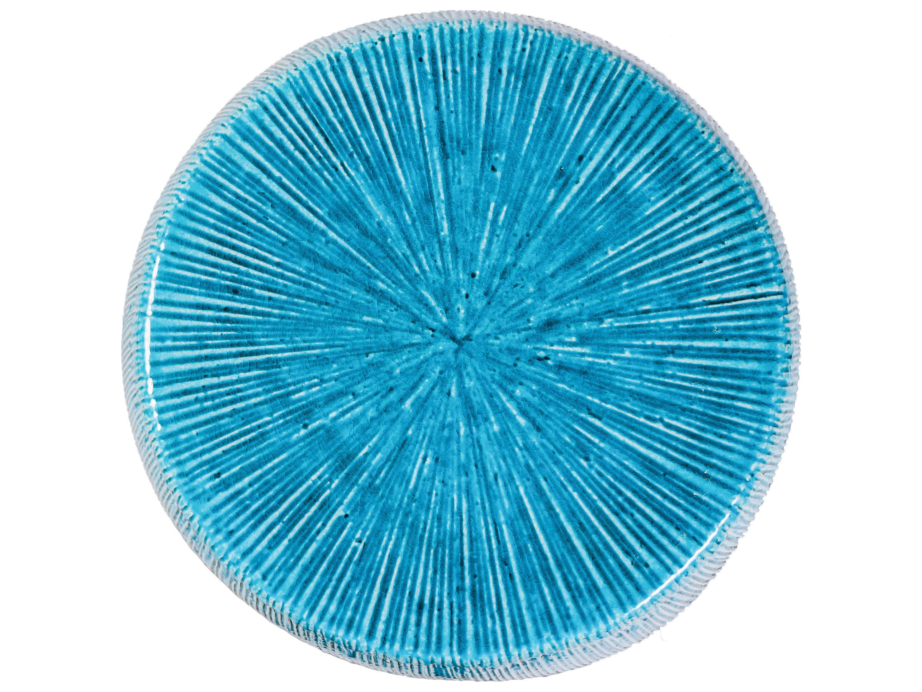 Seasonal Living Ceramics Aquamarine Texture Gloss Ceramic Dining Chair