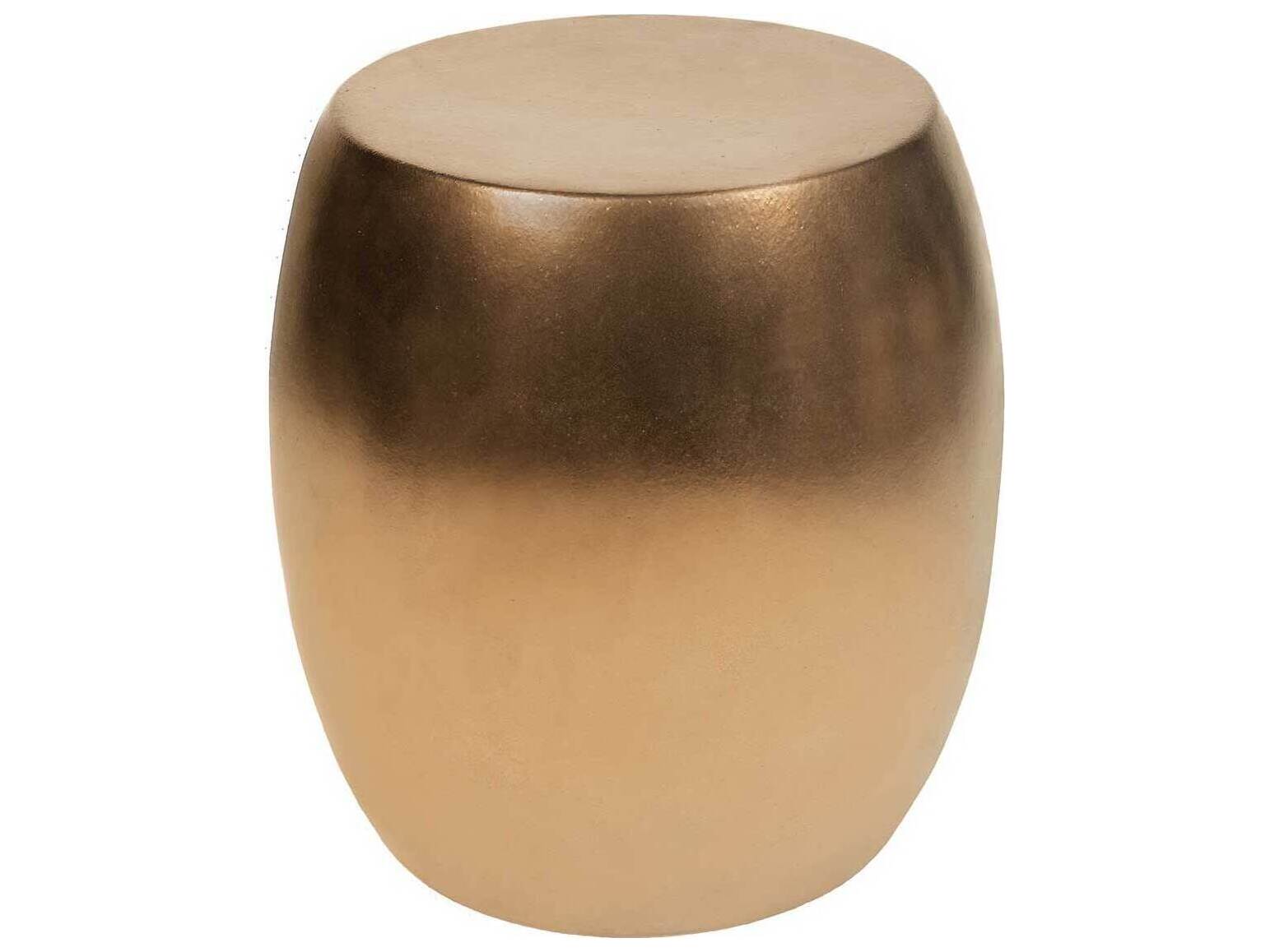 Seasonal Living Provenance Ceramic Ore Metallic Bud Stool / Round Accent Table