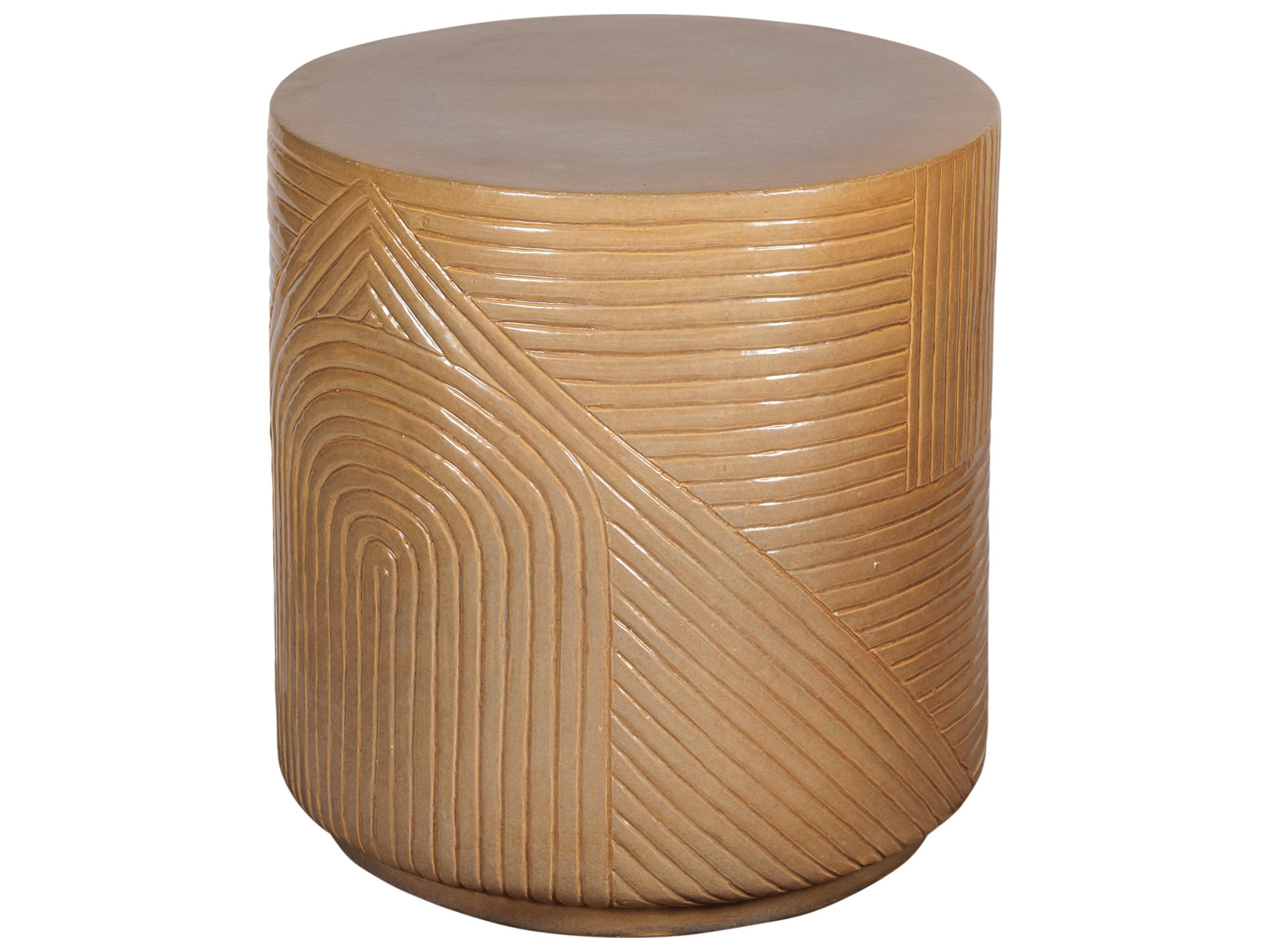 Seasonal Living Ceramics Taupe Gloss Ceramic Dining Chair