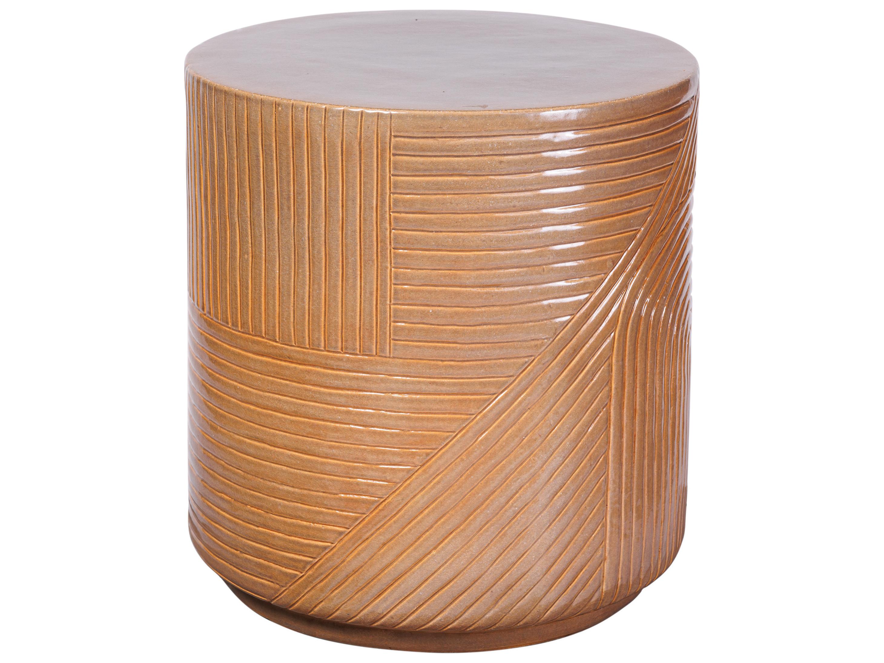 Seasonal Living Ceramics Taupe Gloss Ceramic Dining Chair