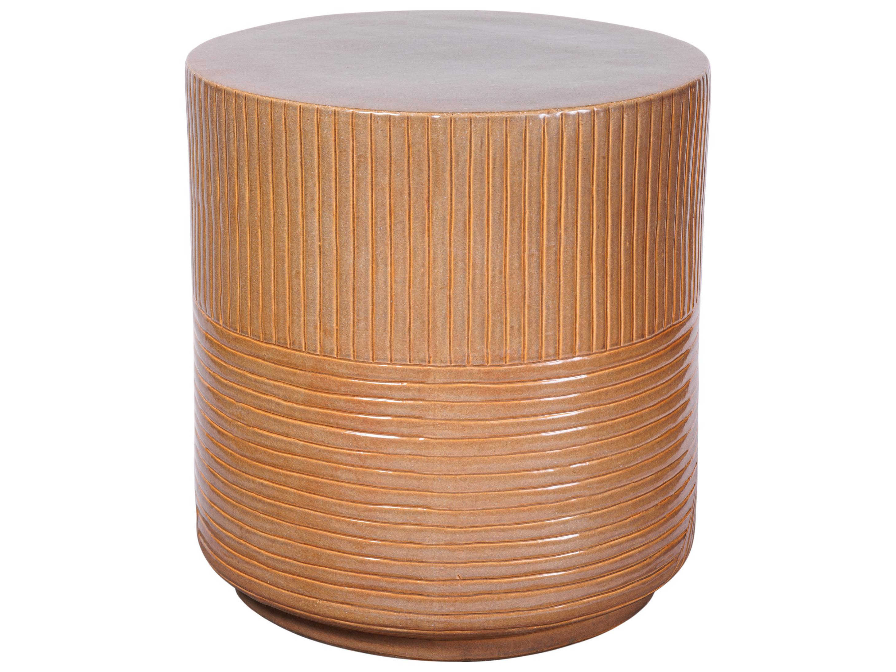 Seasonal Living Ceramics Taupe Gloss Ceramic Dining Chair