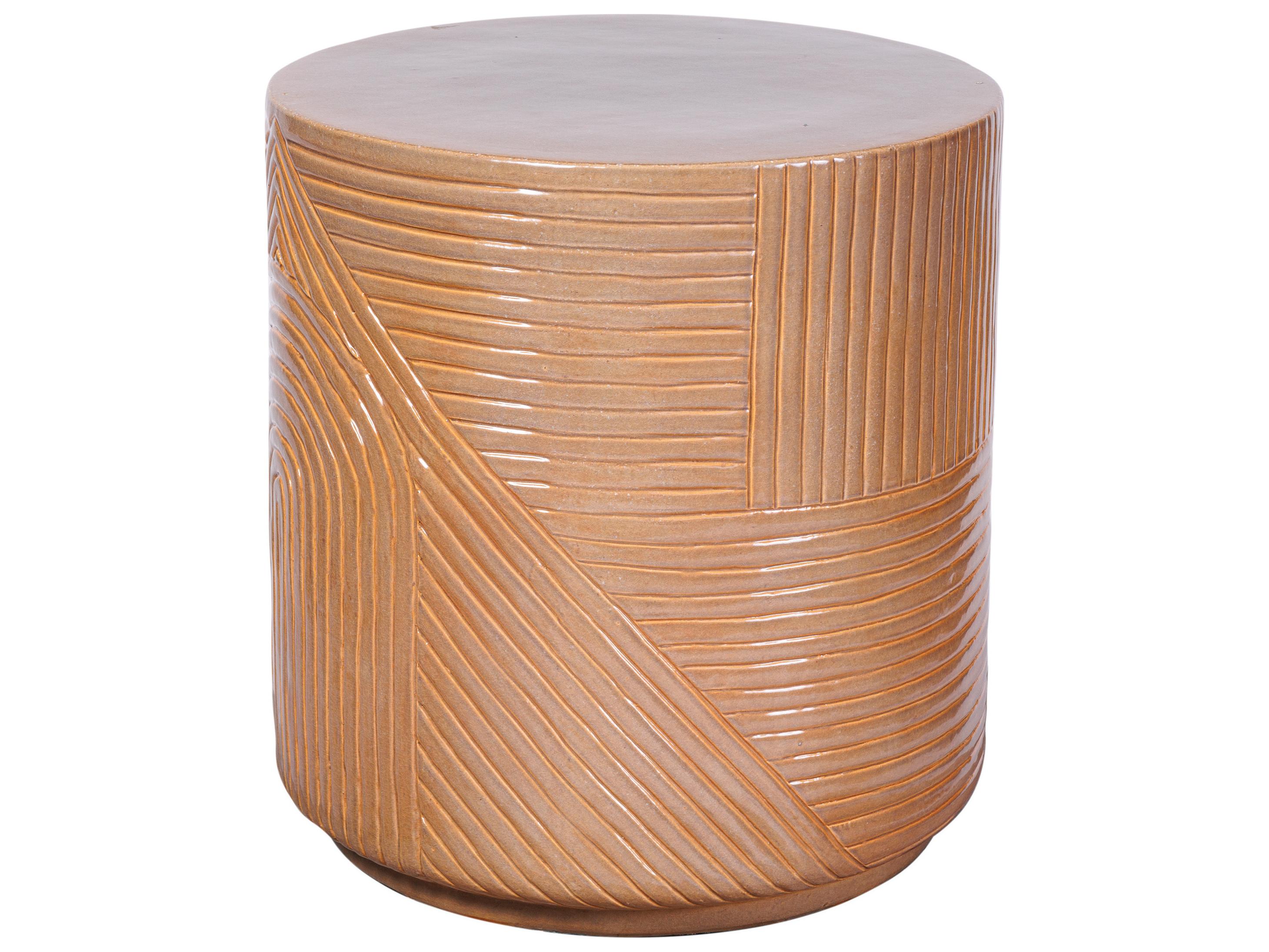 Seasonal Living Ceramics Taupe Gloss Ceramic Dining Chair