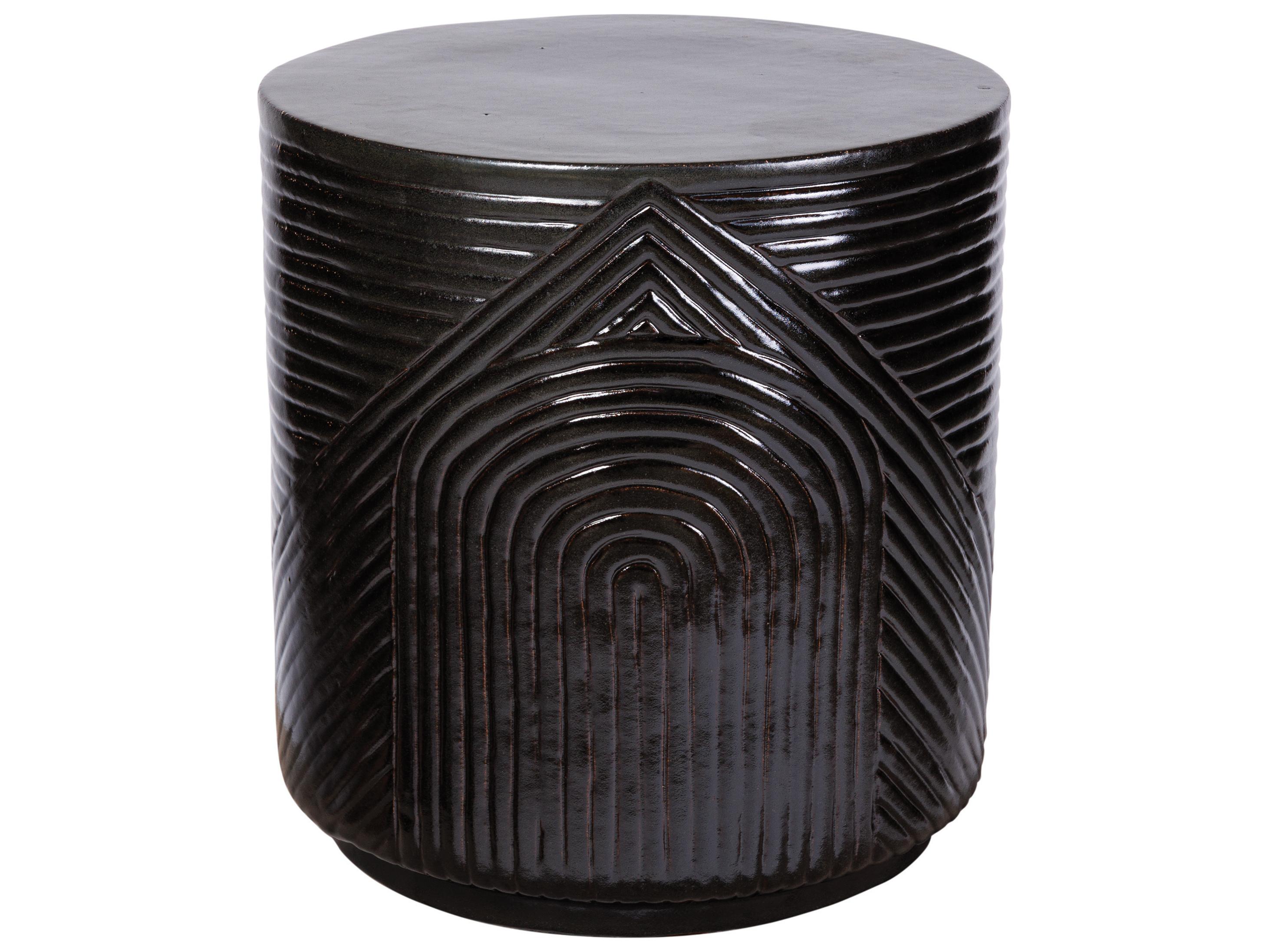 Seasonal Living Ceramics Iron Semi-gloss Ceramic Dining Chair