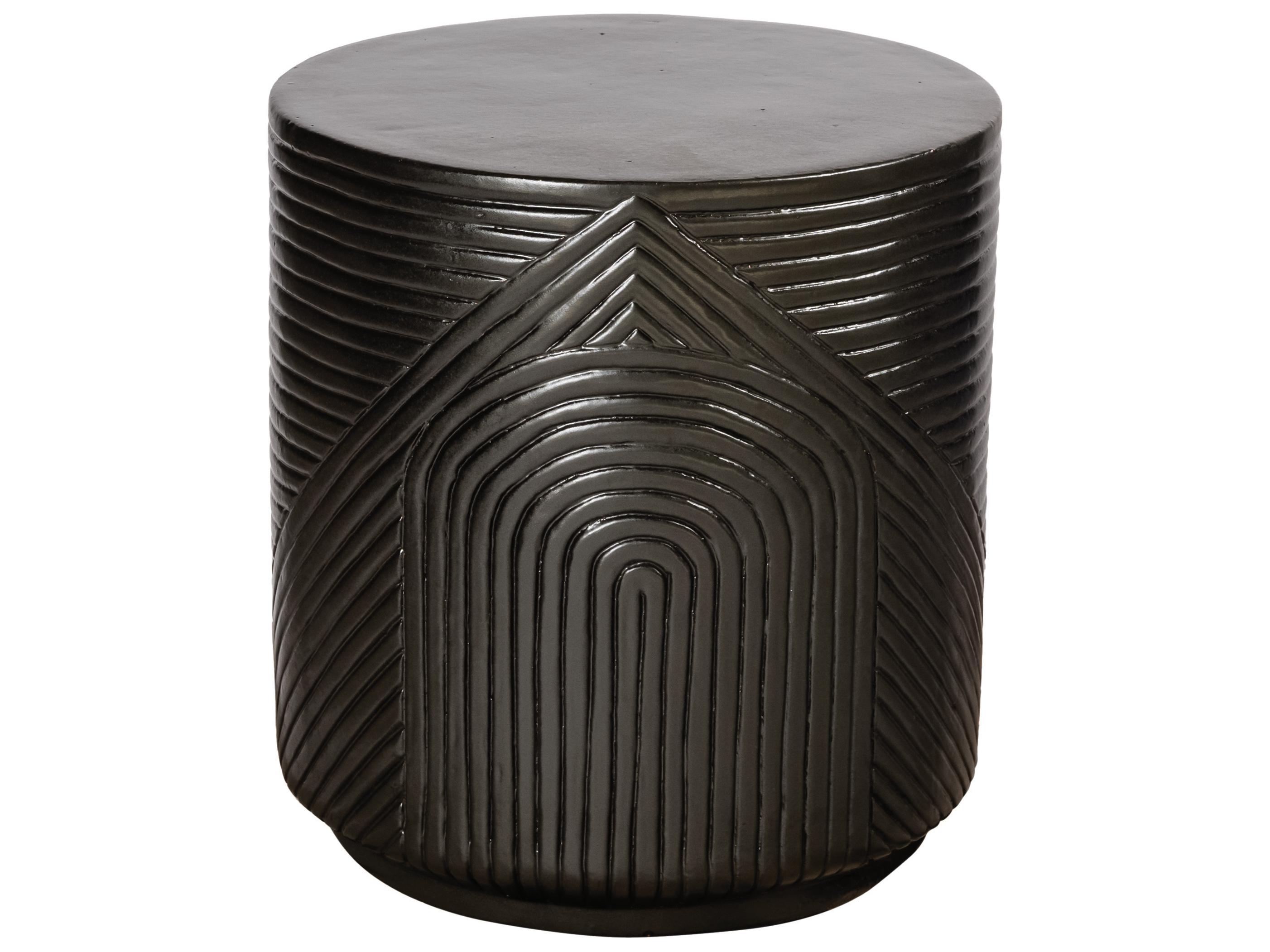 Seasonal Living Ceramics Iron Semi-gloss Ceramic Dining Chair