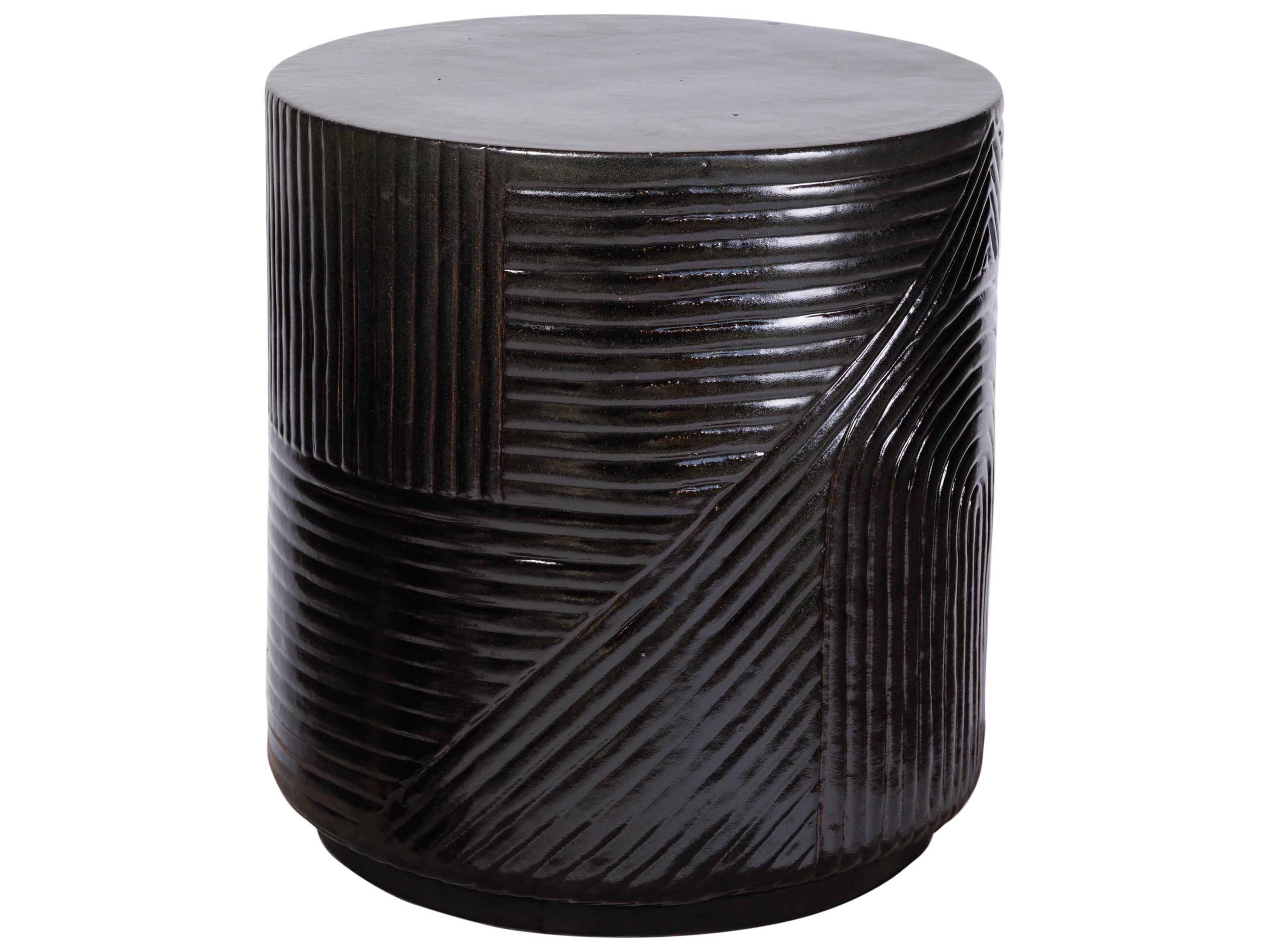 Seasonal Living Ceramics Iron Semi-gloss Ceramic Dining Chair