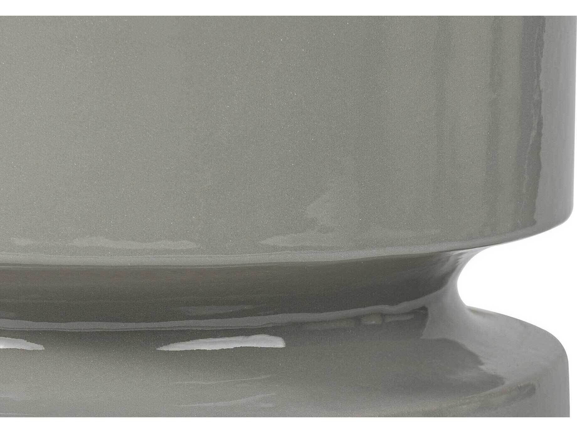 Seasonal Living Provenance Ceramic Sage Gloss Balance Stool/ Round Accent Table