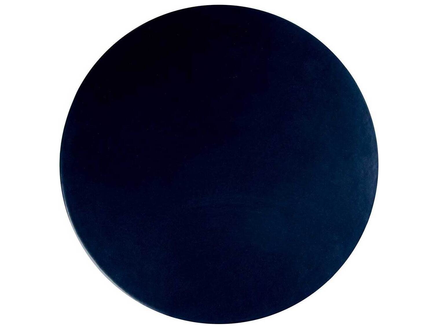 Seasonal Living Provenance Ceramic Indigo Semigloss Balance Stool/ Round Accent Table