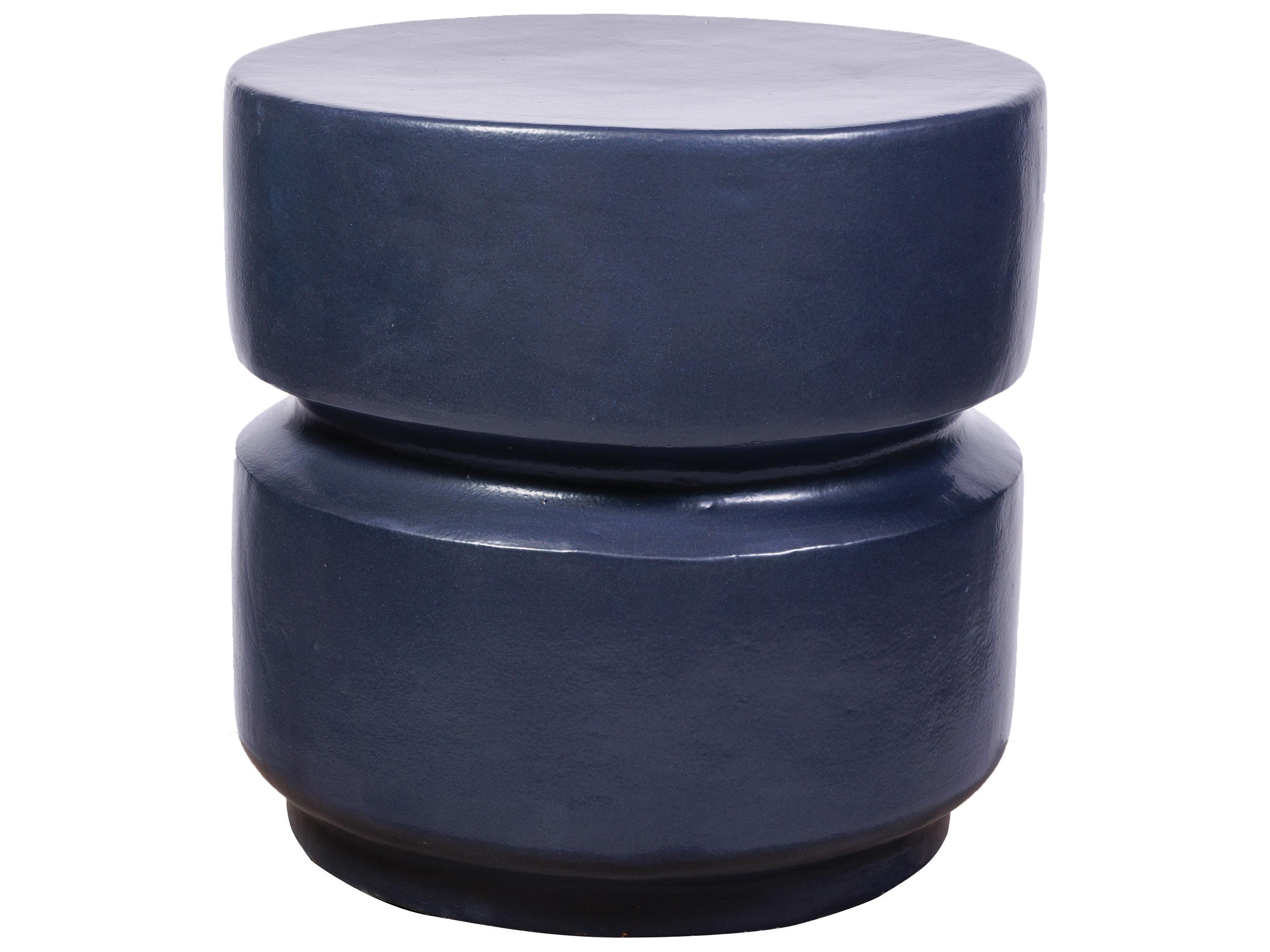 Seasonal Living Ceramics Indigo Semi-gloss Ceramic Dining Chair