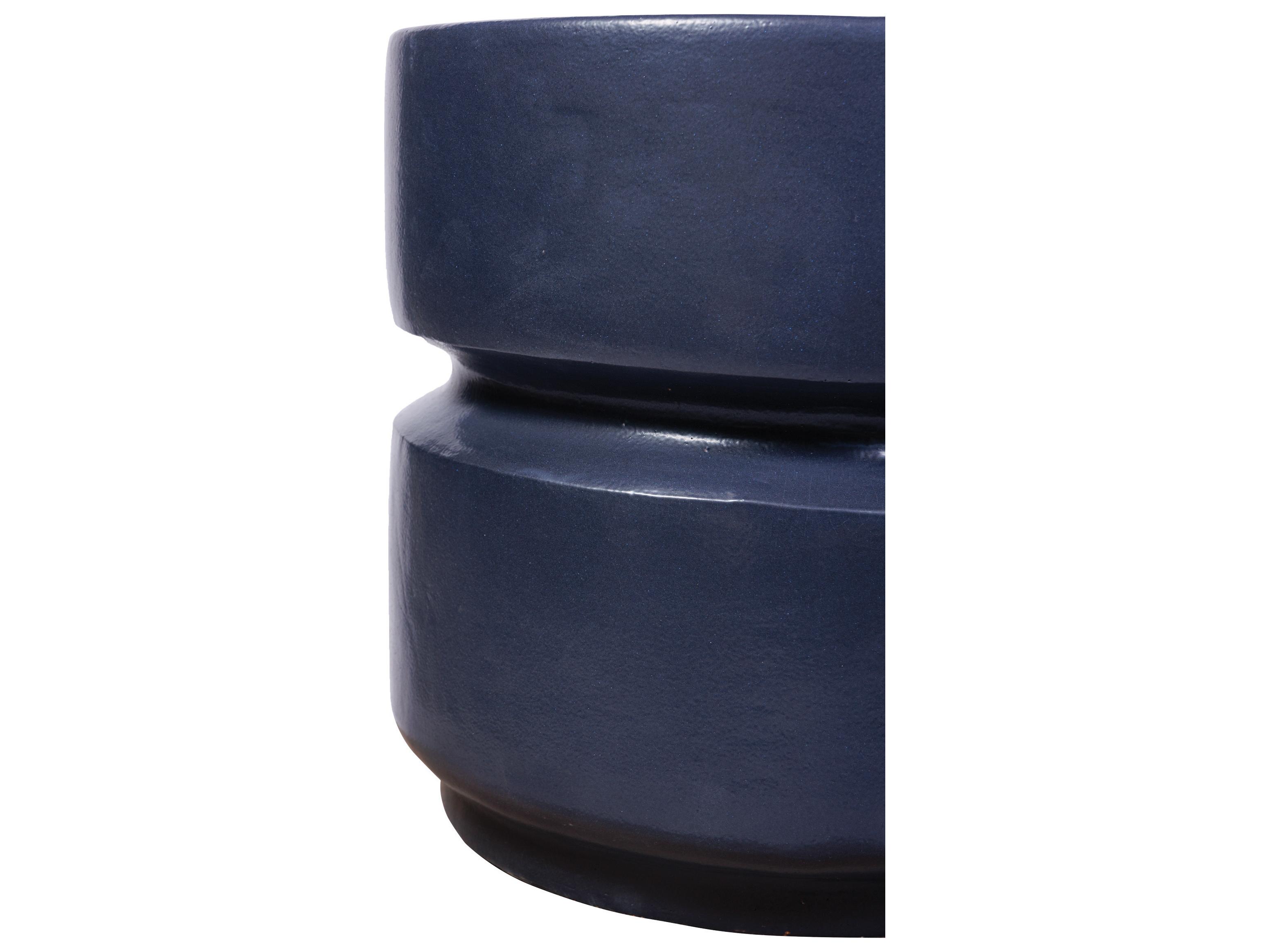 Seasonal Living Ceramics Indigo Semi-gloss Ceramic Dining Chair