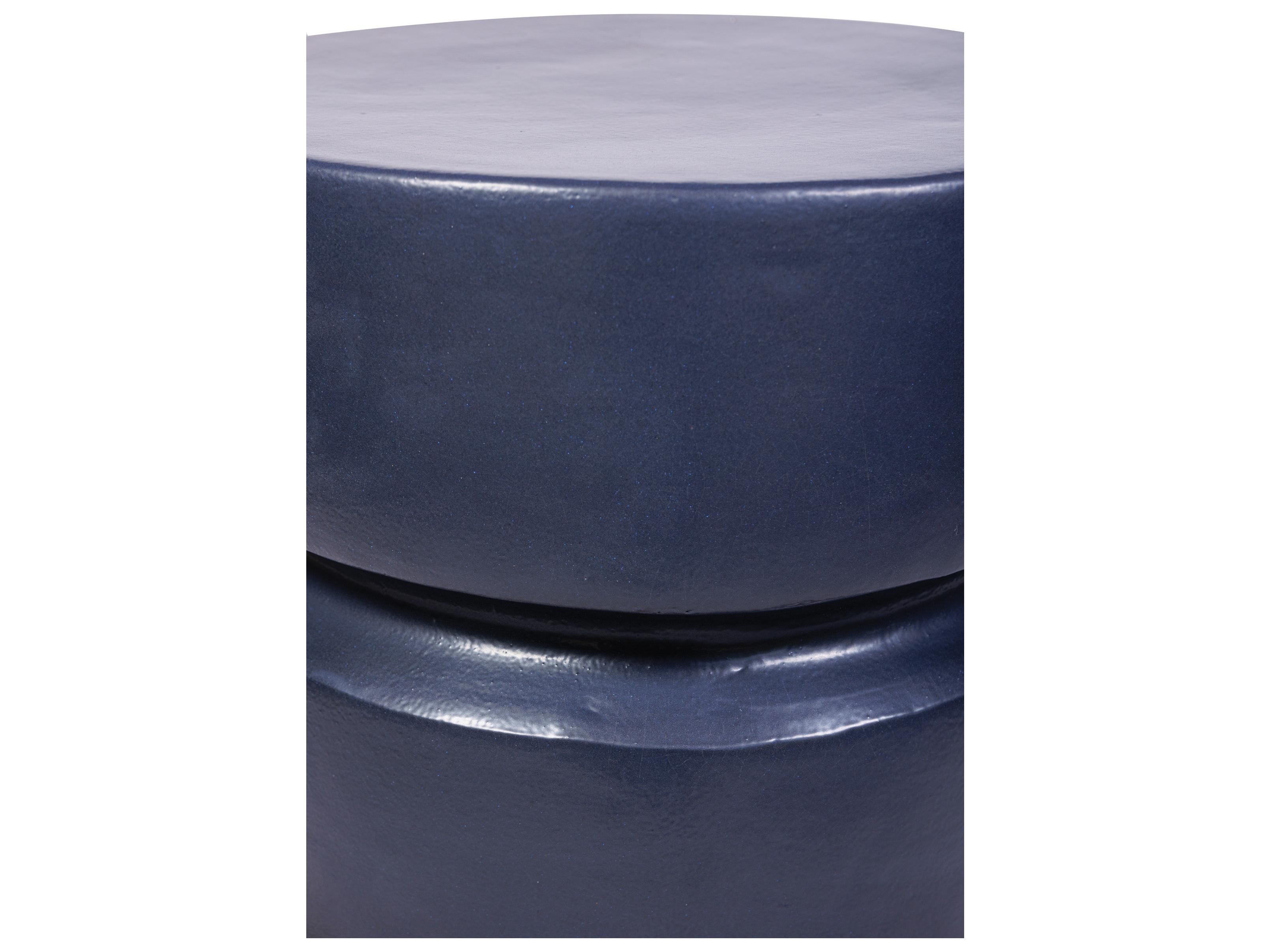 Seasonal Living Ceramics Indigo Semi-gloss Ceramic Dining Chair