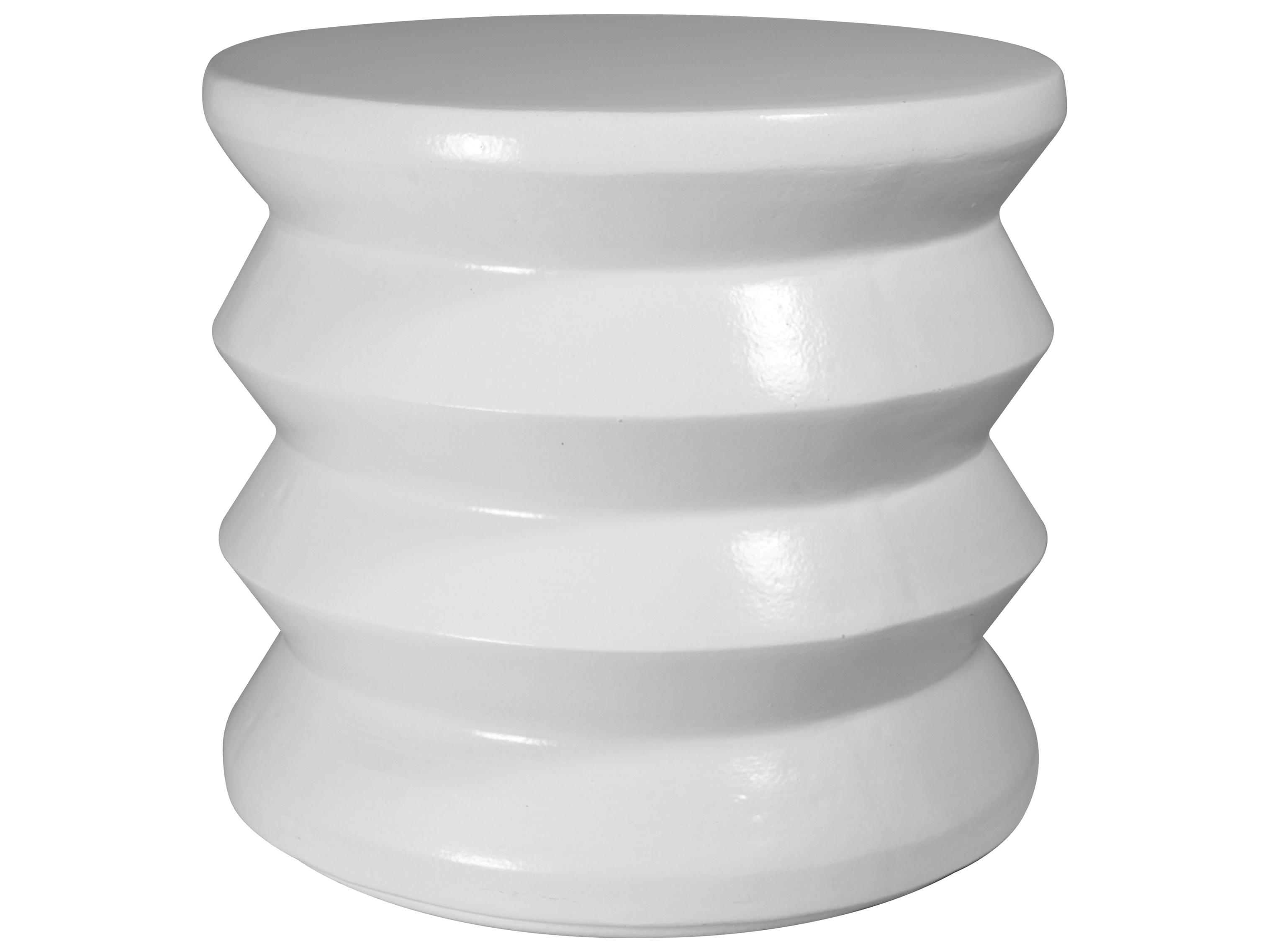 Seasonal Living Provenance Signature Ceramic Round Outdoor Patio End Table