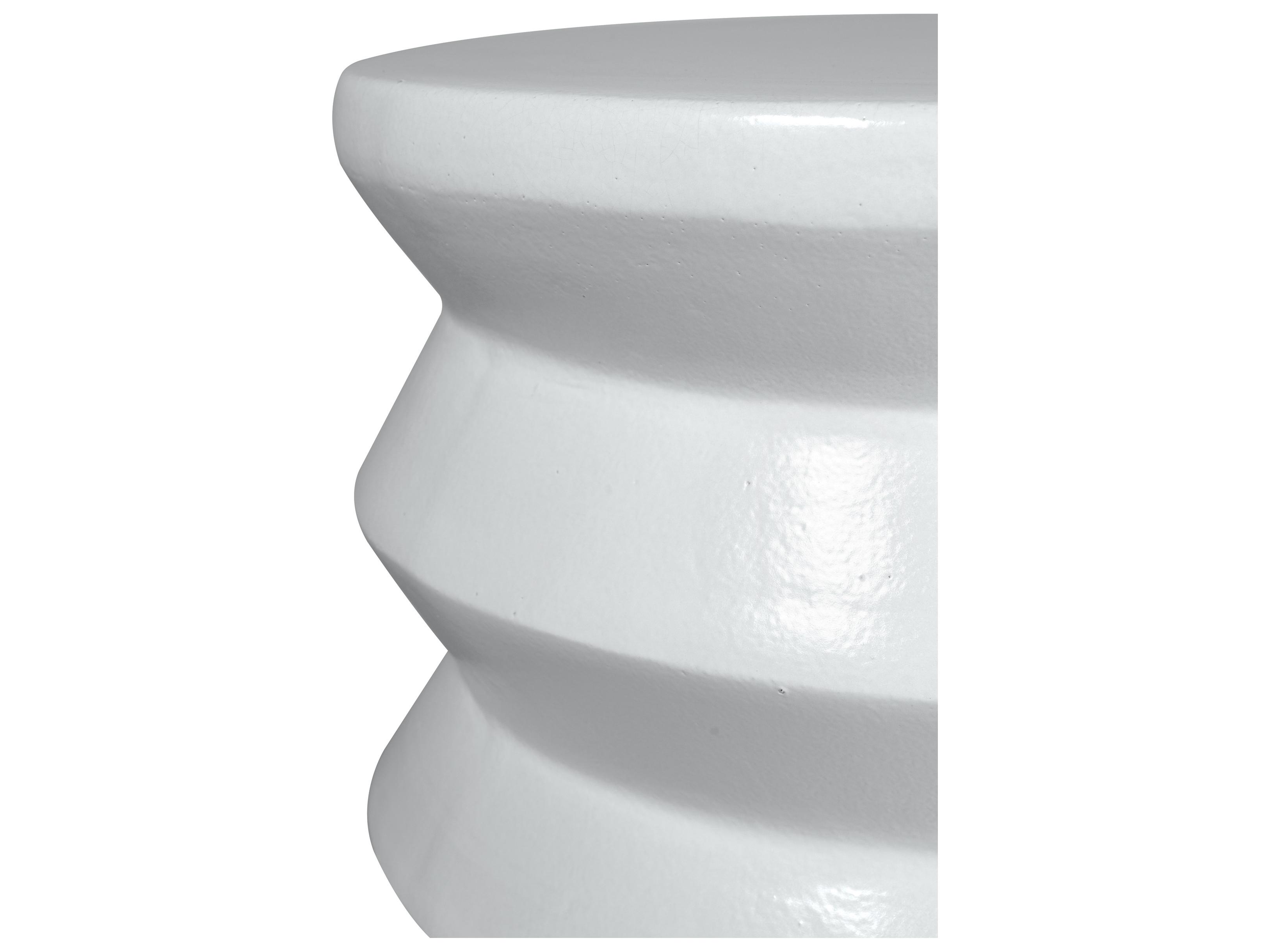 Seasonal Living Provenance Signature Ceramic Round Outdoor Patio End Table