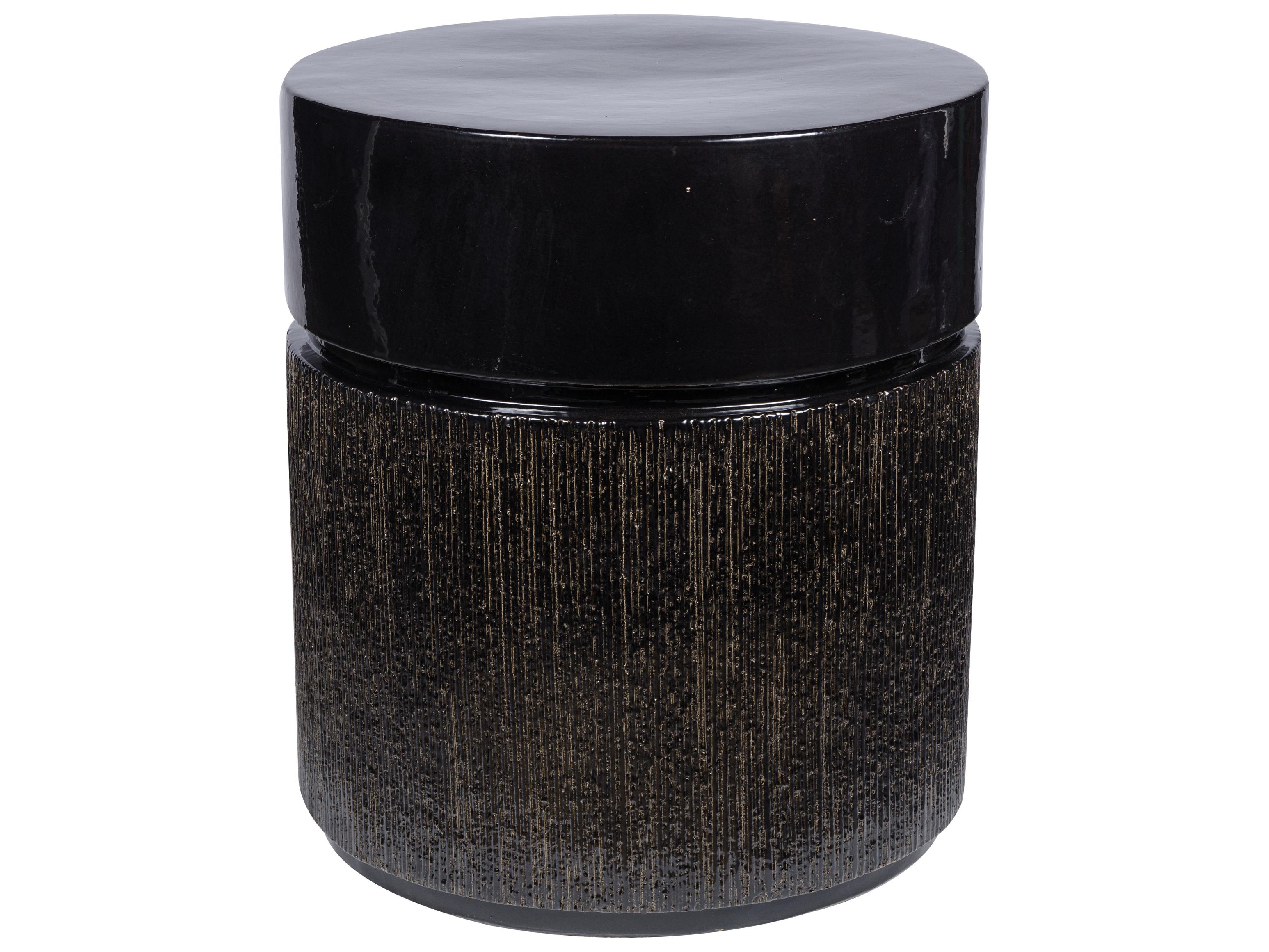 Seasonal Living Provenance Signature Ceramic Round Outdoor End Table