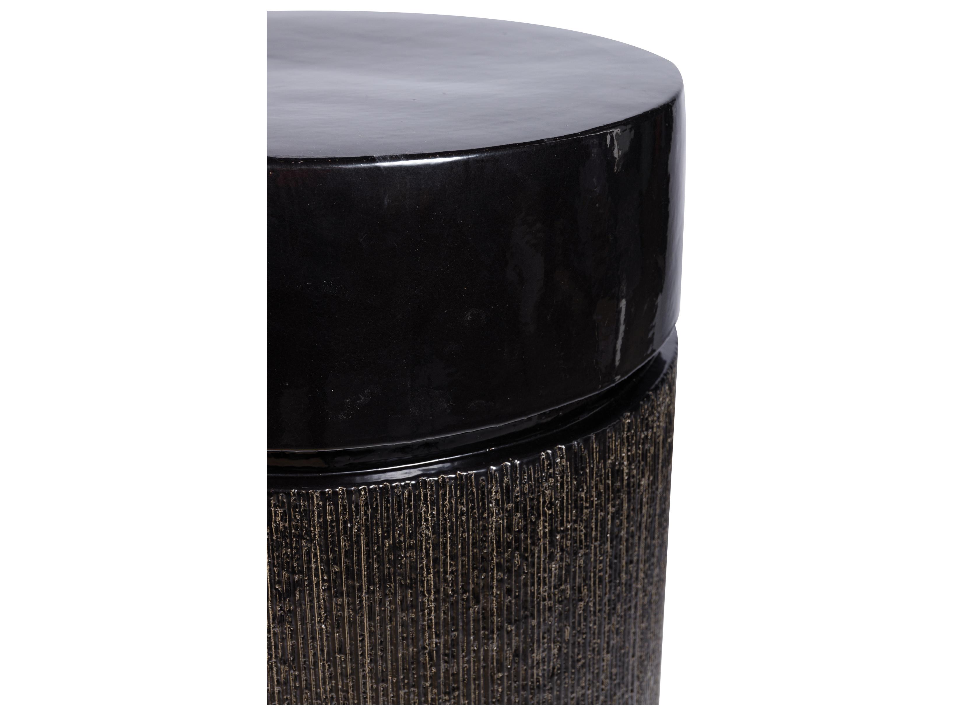 Seasonal Living Provenance Signature Ceramic Round Outdoor End Table