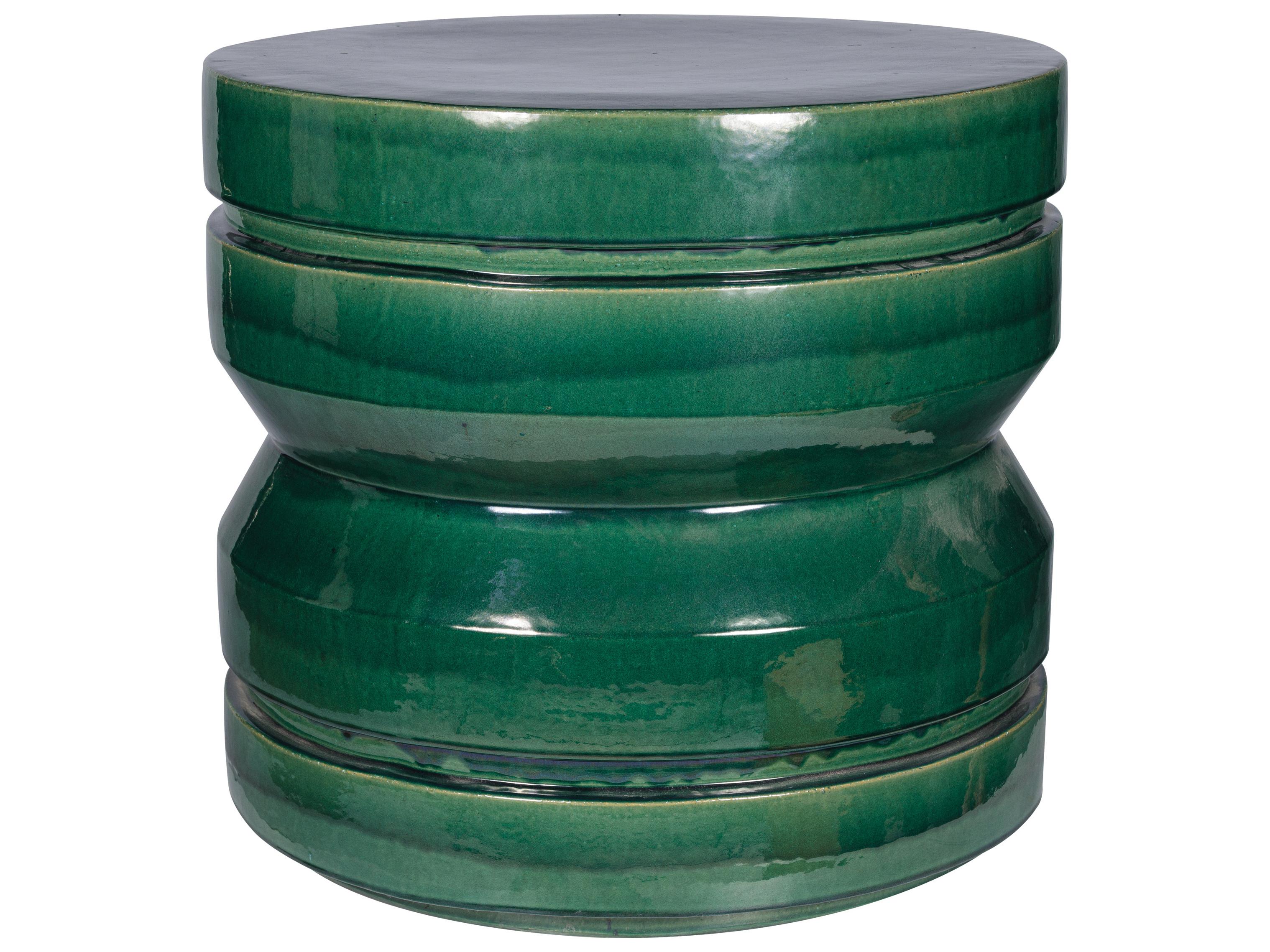Seasonal Living Provenance Signature Ceramic Round Patio End Table
