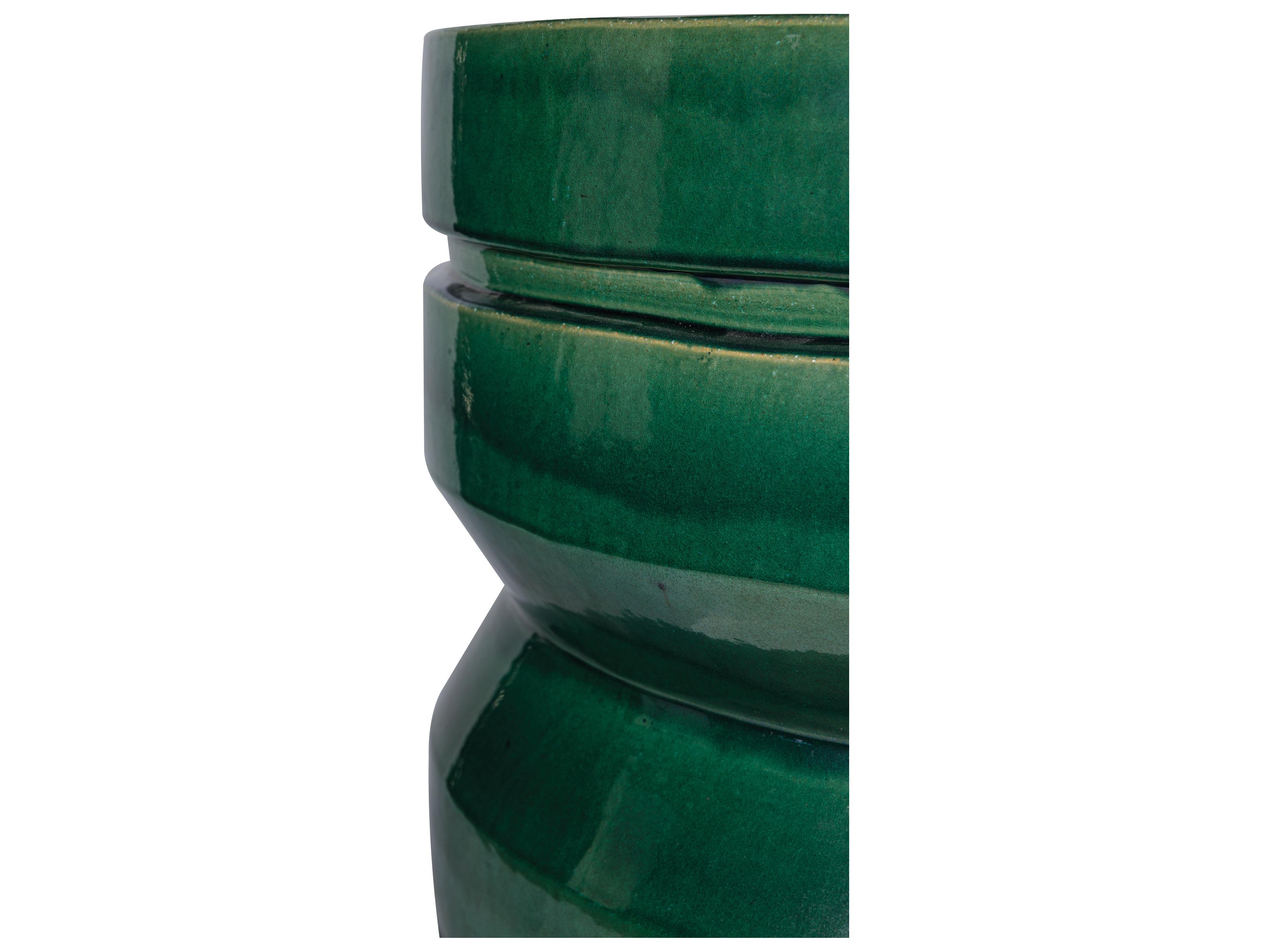 Seasonal Living Provenance Signature Ceramic Round Patio End Table