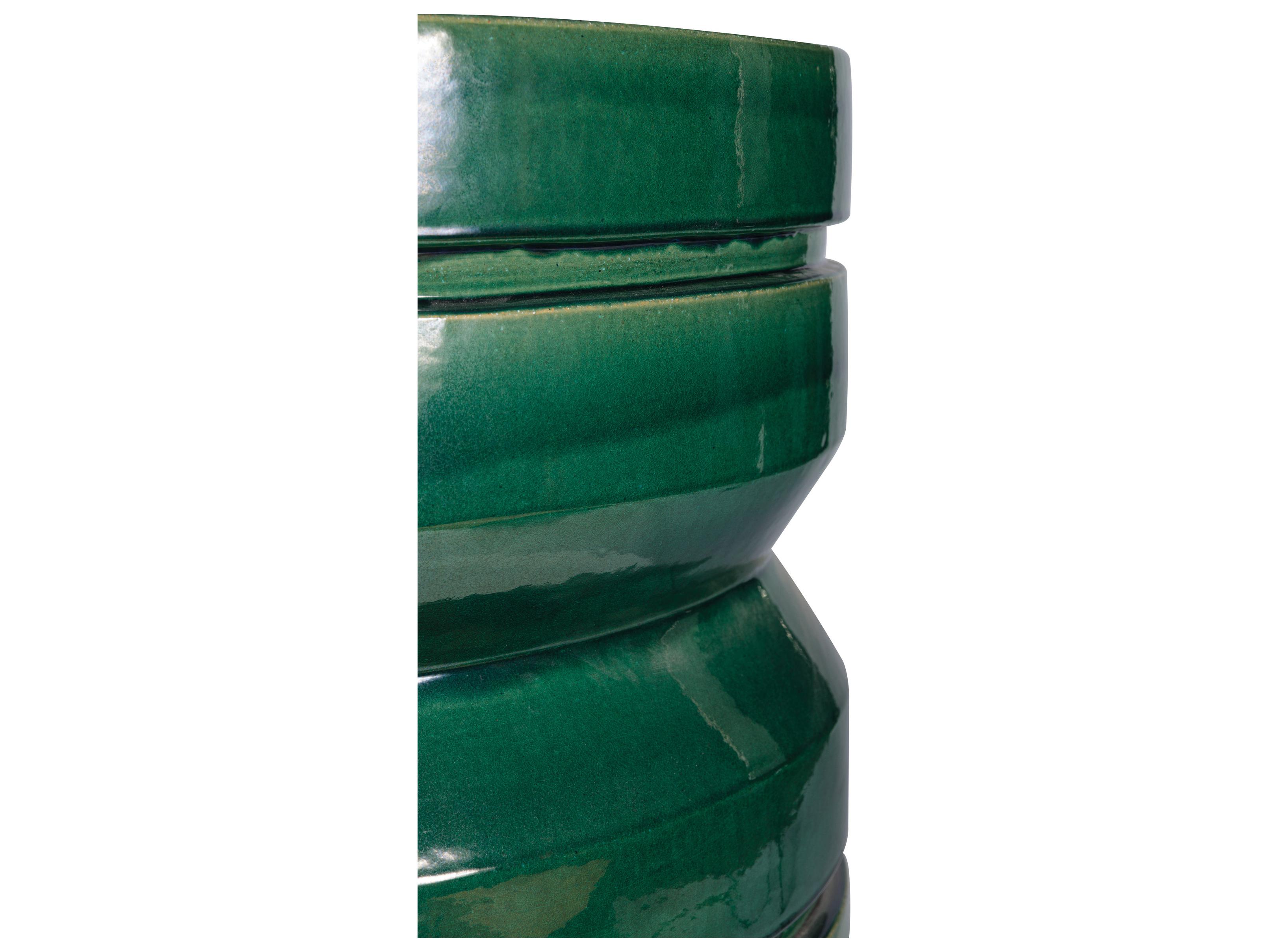 Seasonal Living Provenance Signature Ceramic Round Patio End Table