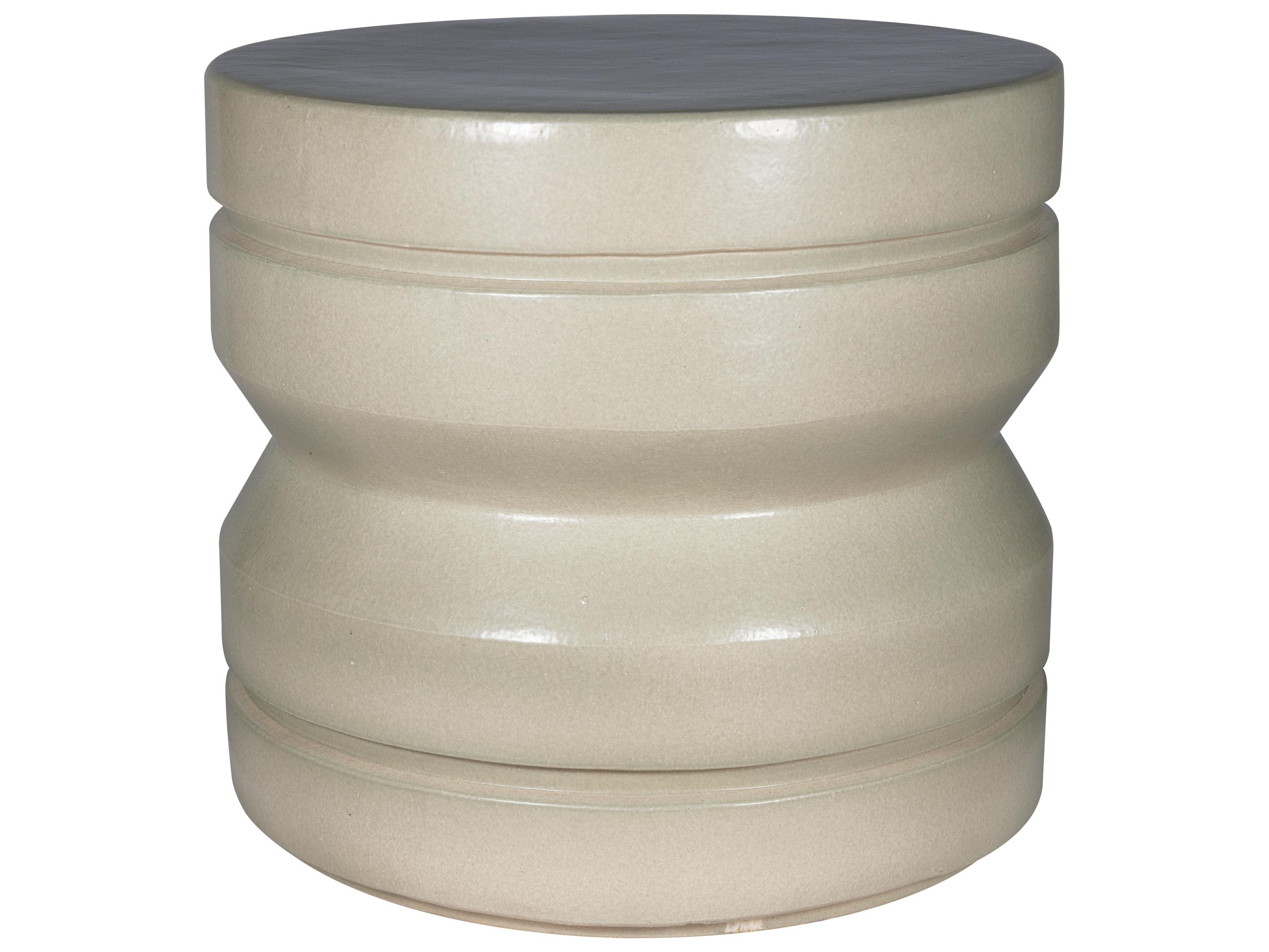 Seasonal Living Provenance Signature Ceramic Round Outdoor Patio End Table