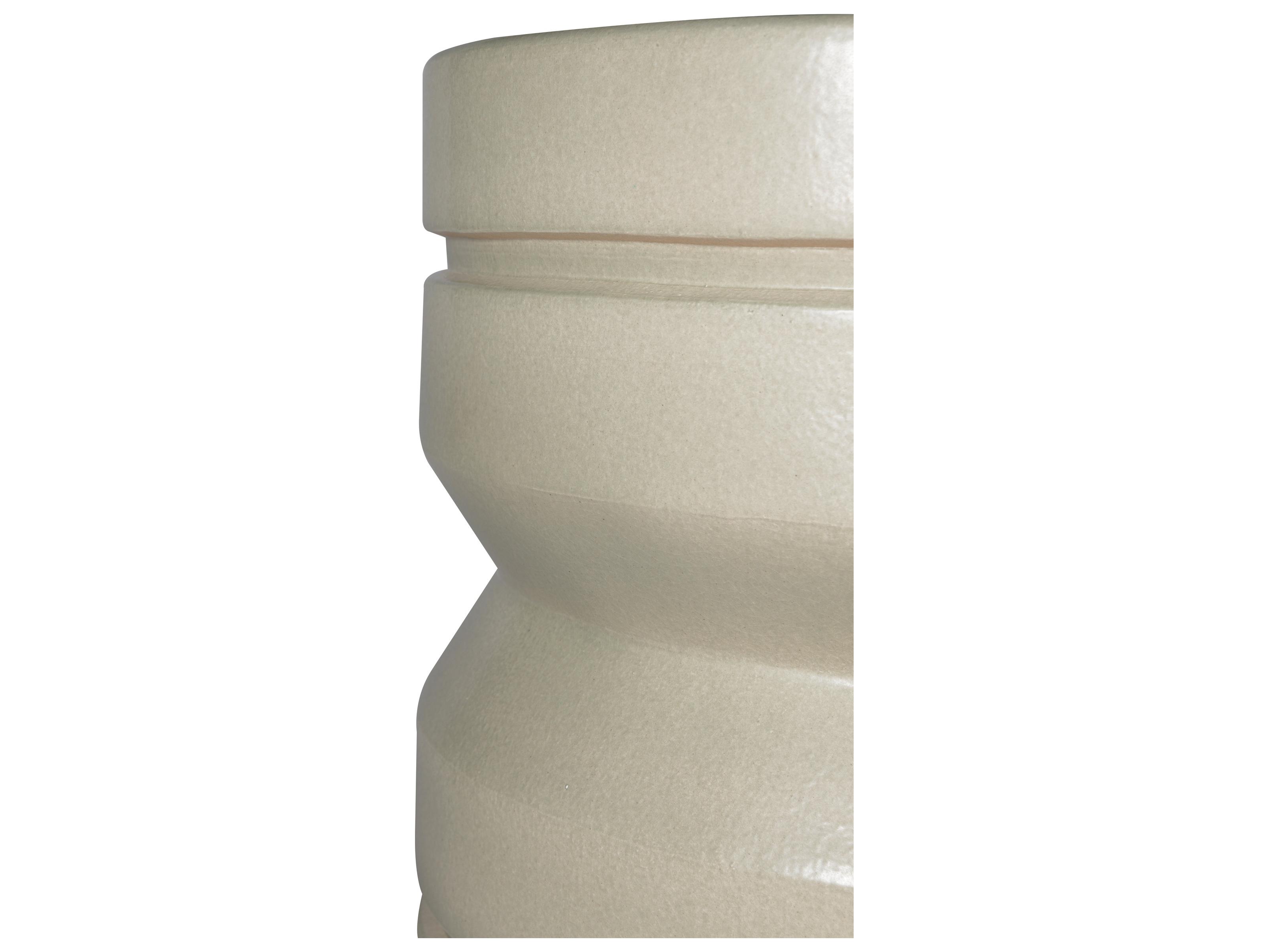 Seasonal Living Provenance Signature Ceramic Round Outdoor Patio End Table