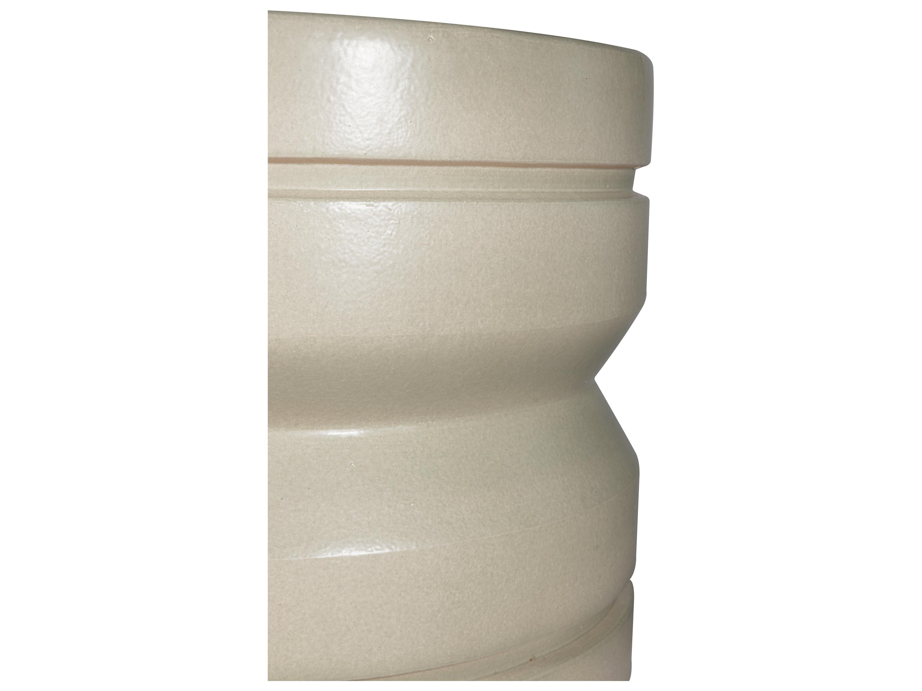 Seasonal Living Provenance Signature Ceramic Round Outdoor Patio End Table