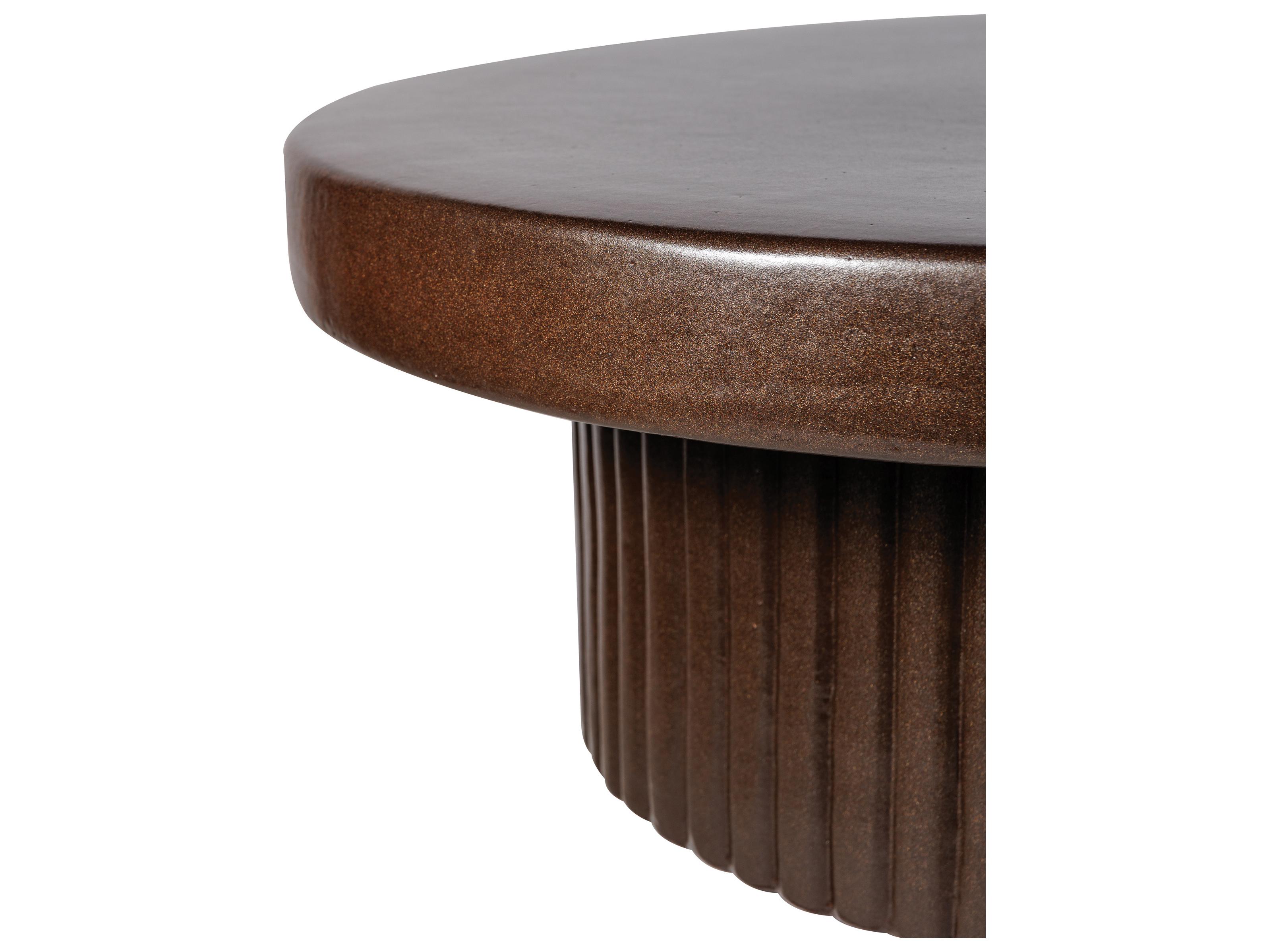 Seasonal Living Provenance Signature Ceramic Round Outdoor Patio Coffee Table