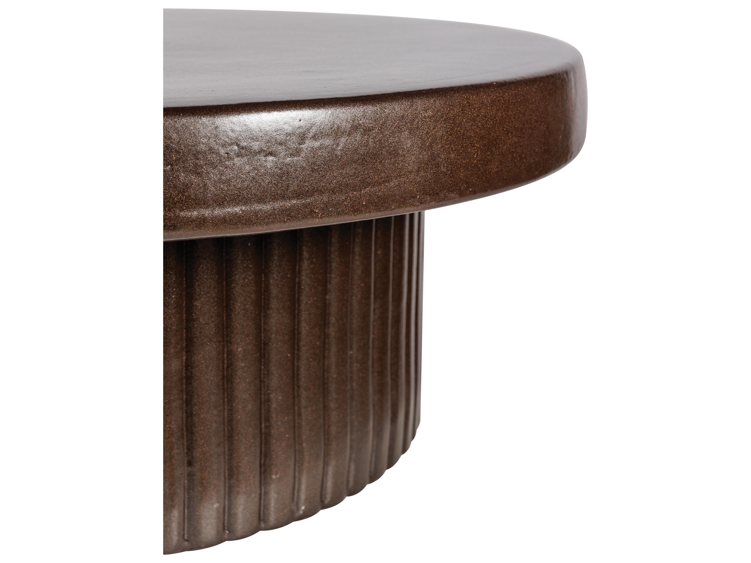 Seasonal Living Provenance Signature Ceramic Round Outdoor Patio Coffee Table