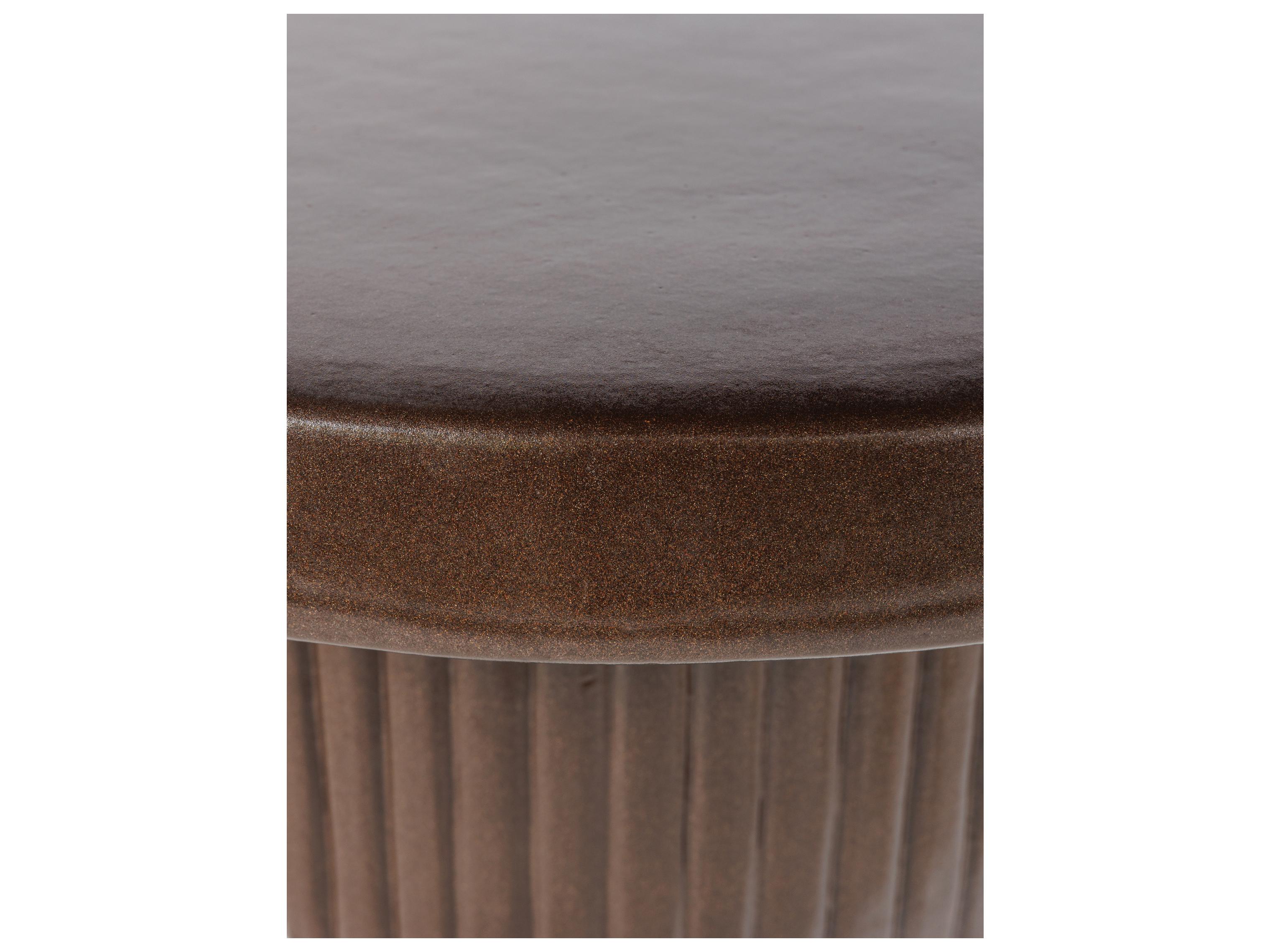 Seasonal Living Provenance Signature Ceramic Round Outdoor Patio Coffee Table