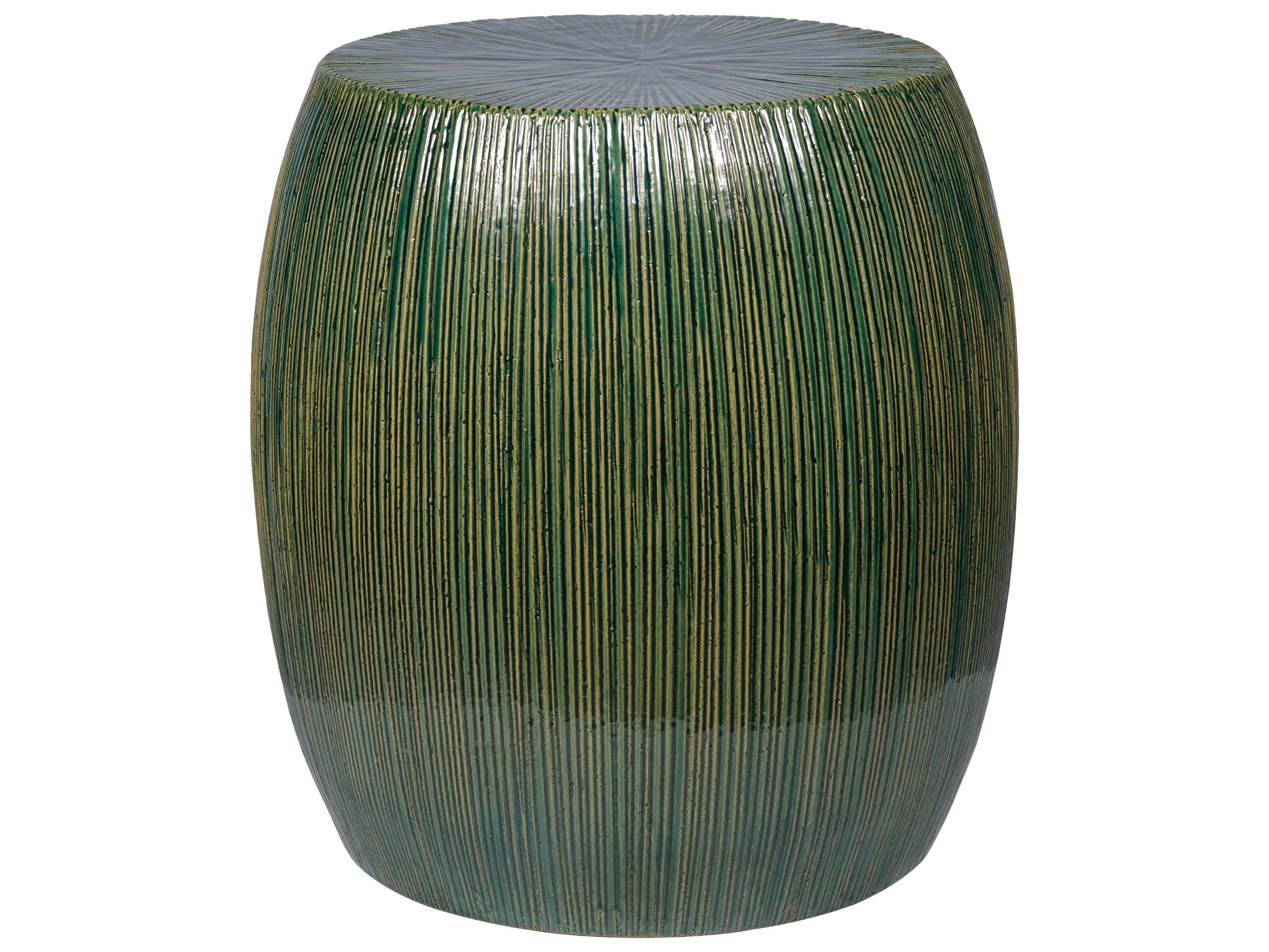 Seasonal Living Provenance Signature Ceramic Ottoman