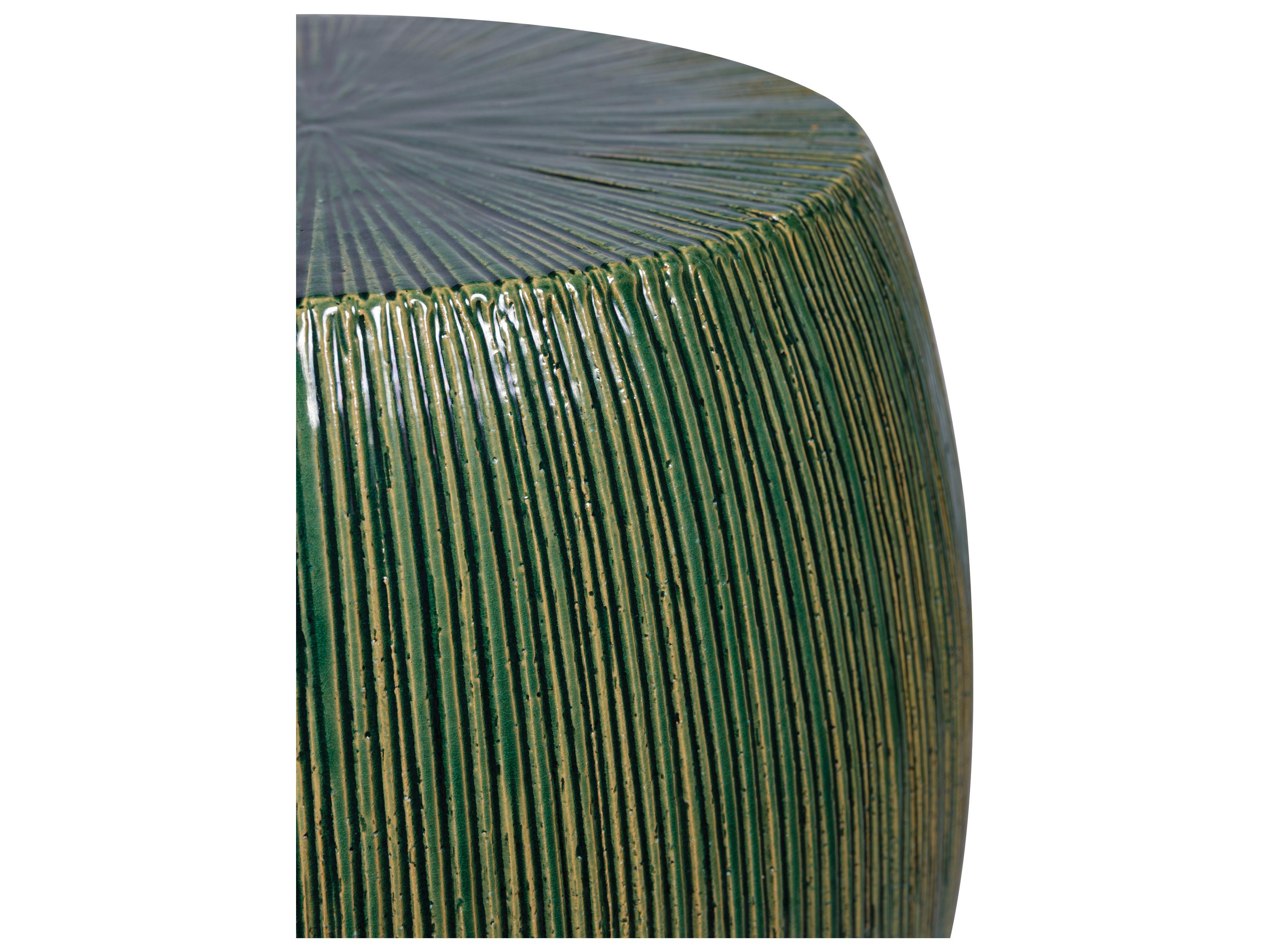 Seasonal Living Provenance Signature Ceramic Ottoman