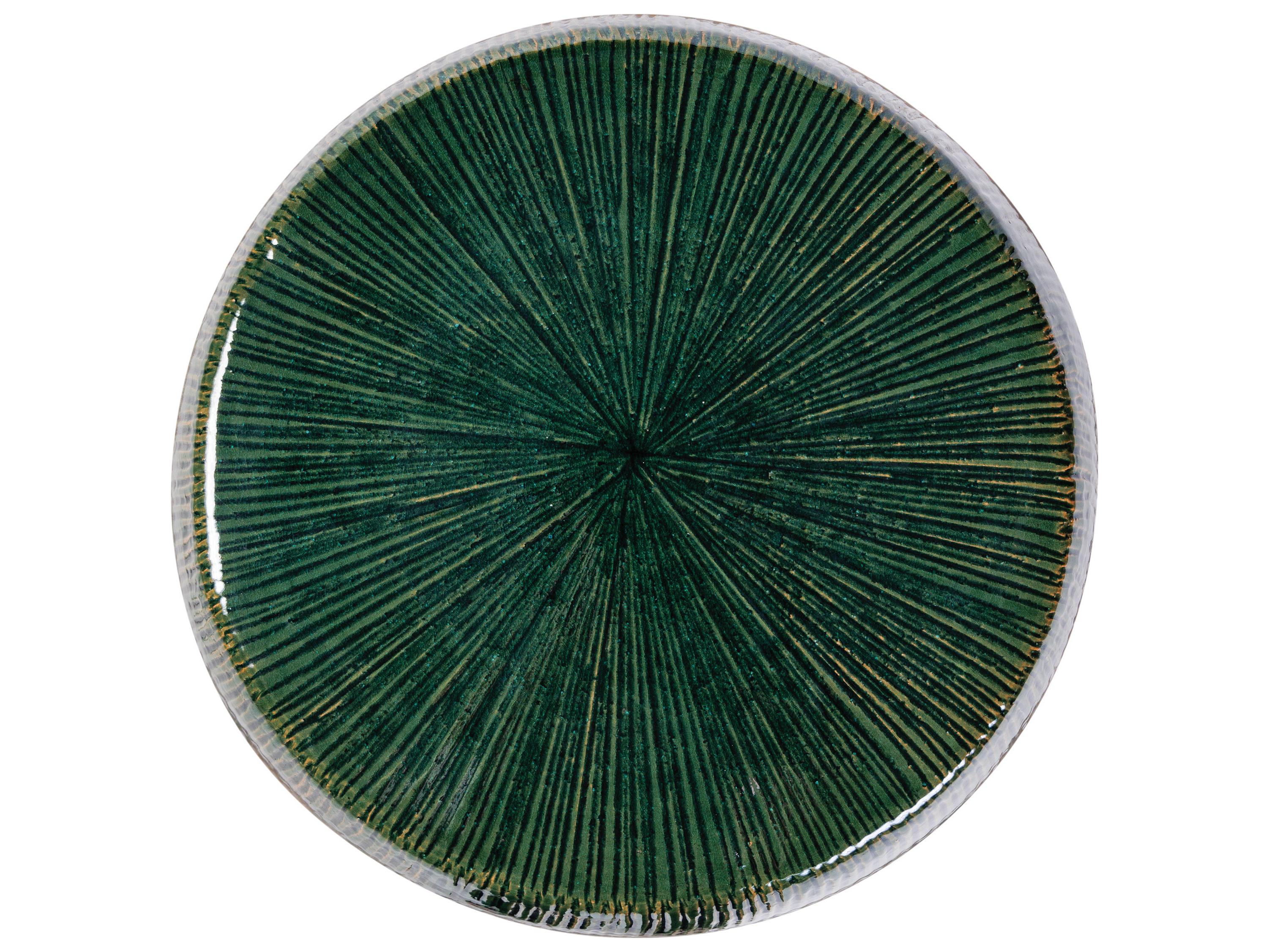 Seasonal Living Ceramics Emerald Texture Gloss Ceramic Dining Chair