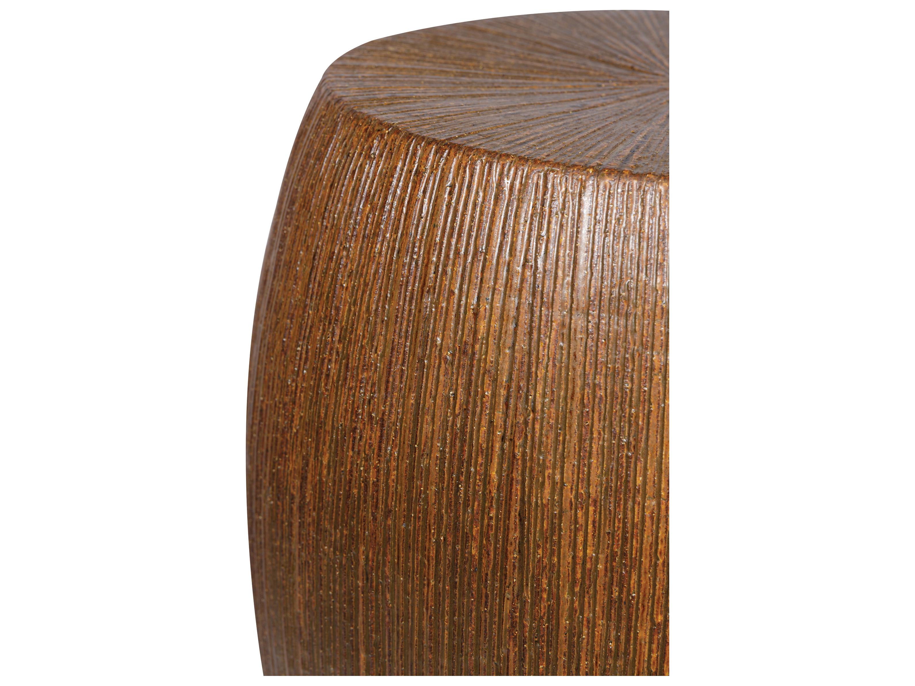 Seasonal Living Provenance Signature Ceramic Ottoman