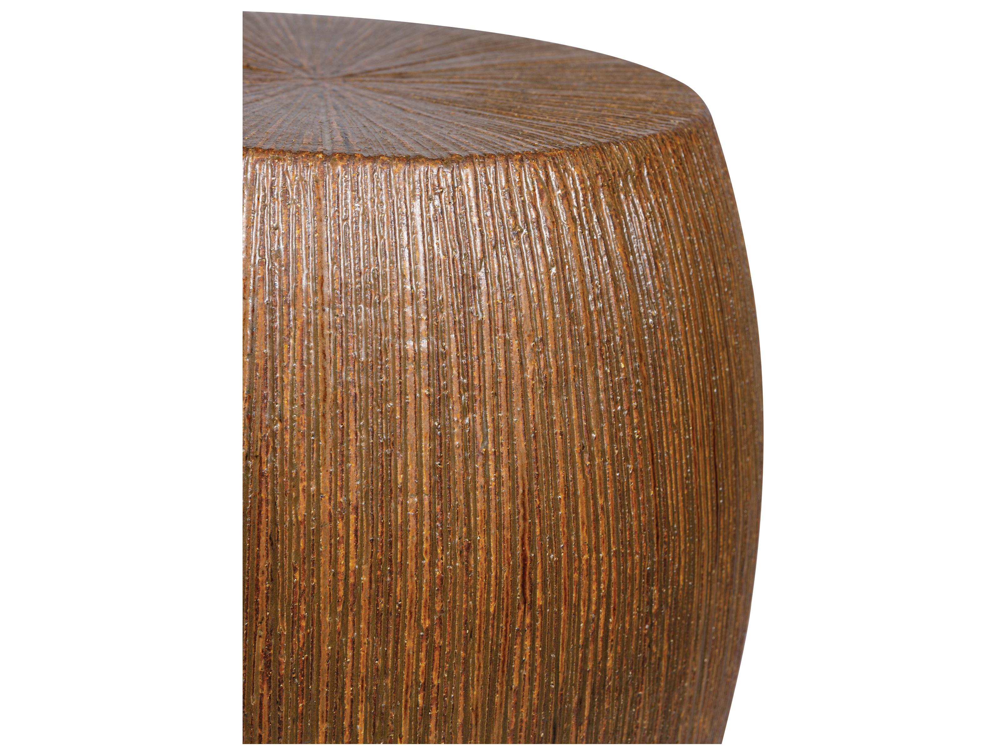 Seasonal Living Provenance Signature Ceramic Ottoman