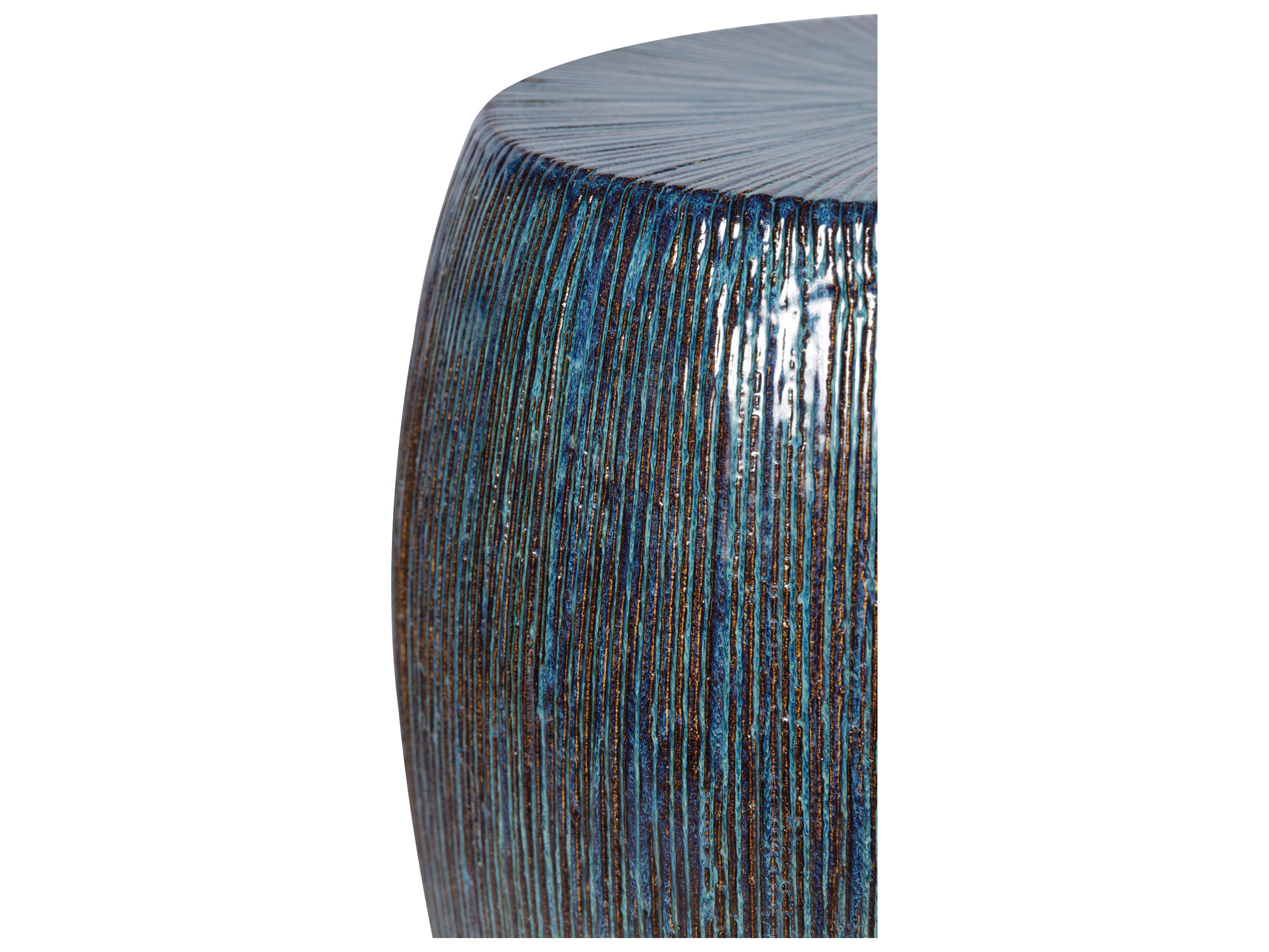 Seasonal Living Provenance Signature Ceramic Ottoman