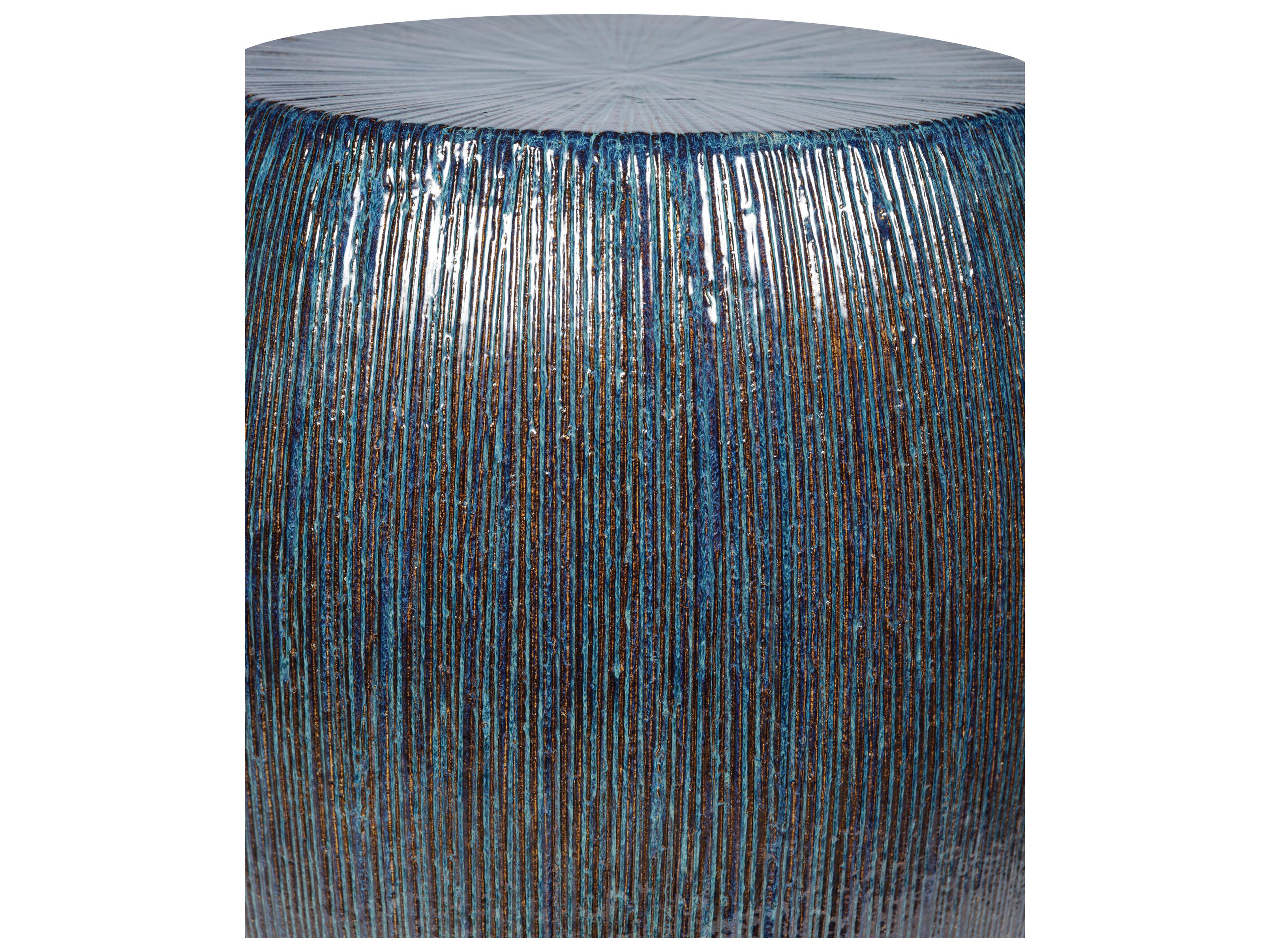 Seasonal Living Provenance Signature Ceramic Ottoman