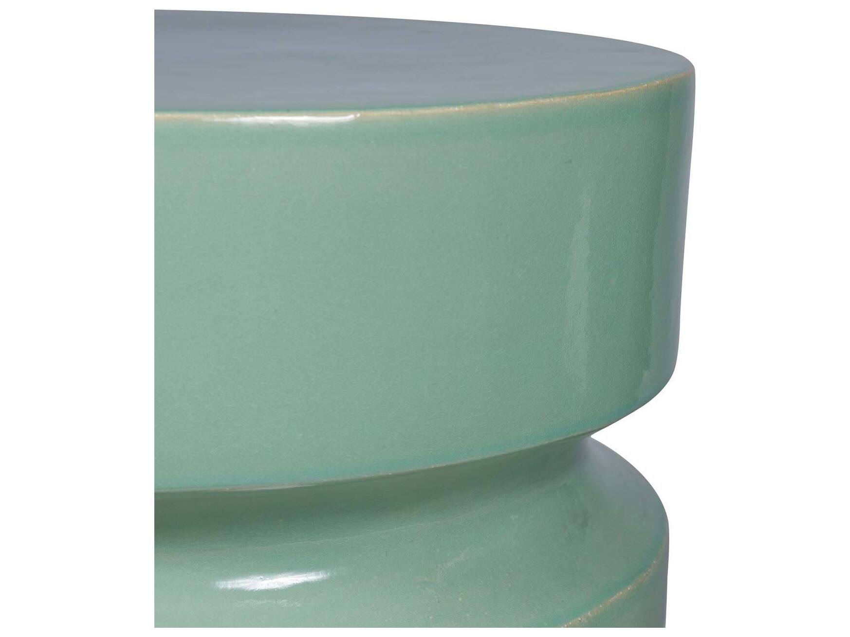 Seasonal Living Provenance Signature Ceramic Ottoman