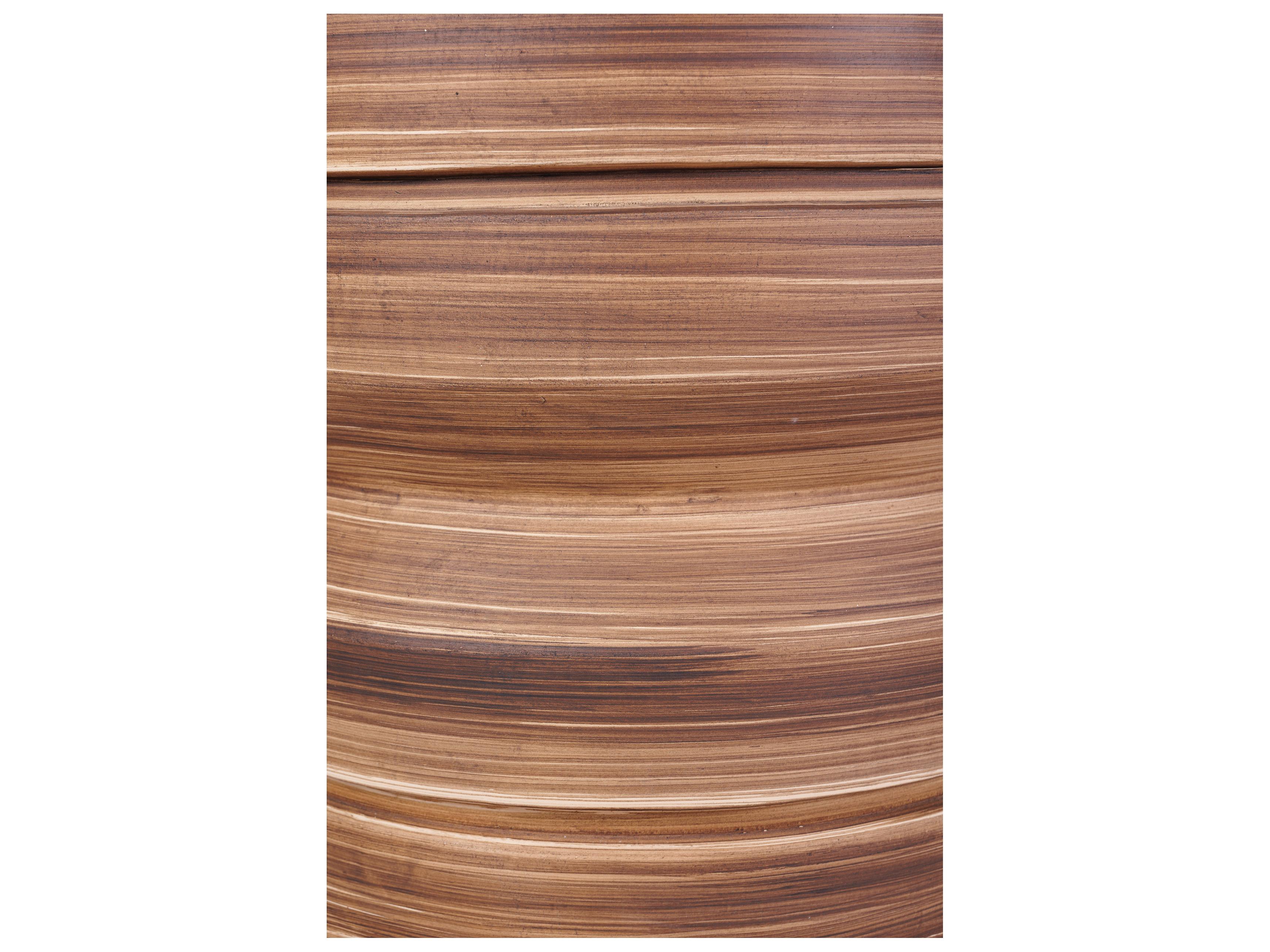 Seasonal Living Ceramics Natural Brush Matte Ceramic Round End Table