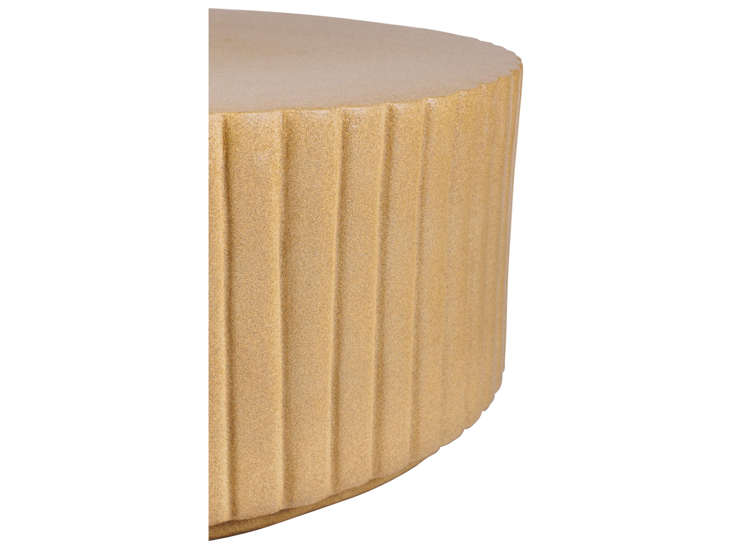 Seasonal Living Ceramics Shale Matte Ceramic Round End Table