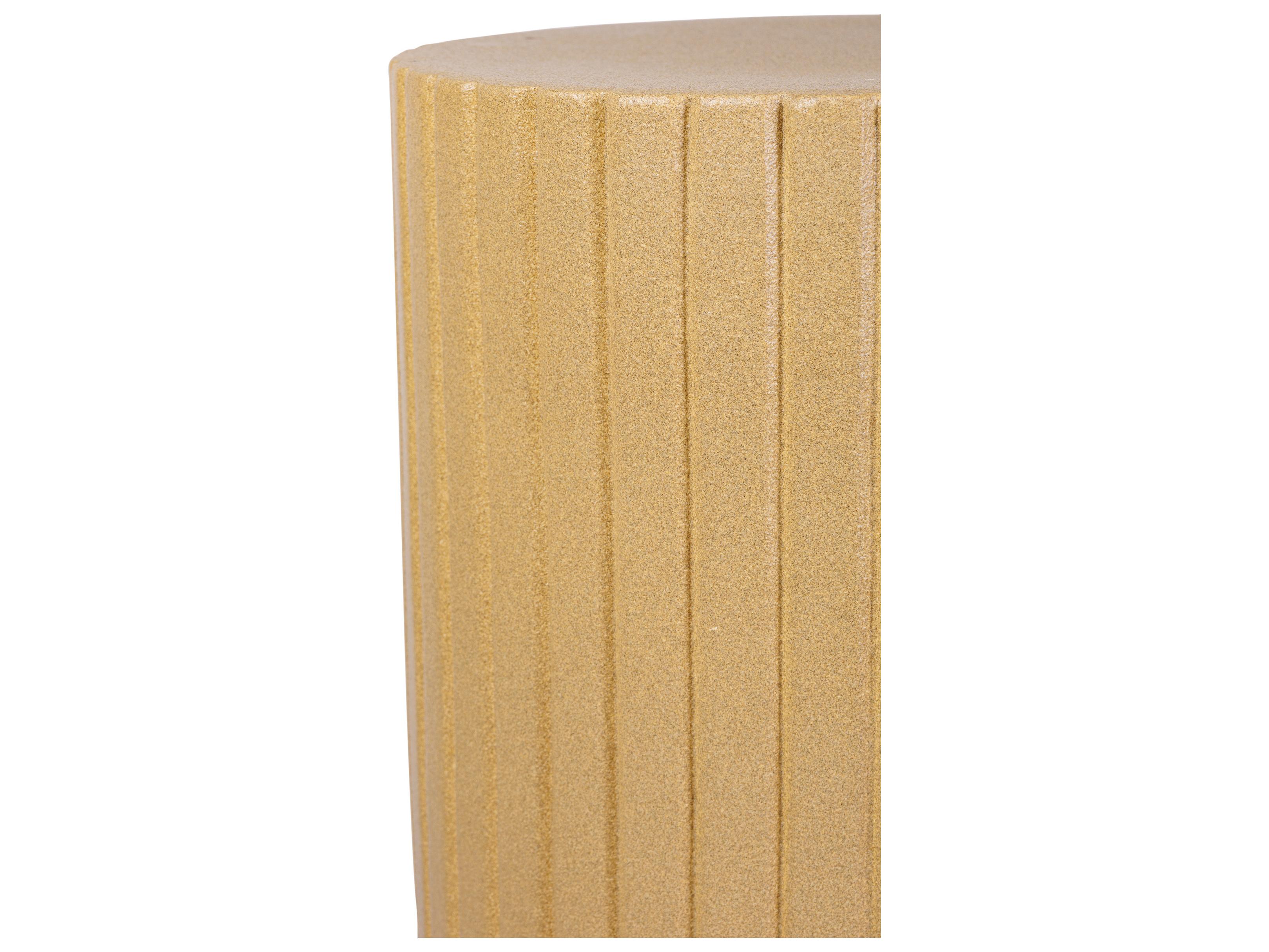 Seasonal Living Ceramics Shale Matte Ceramic Round End Table