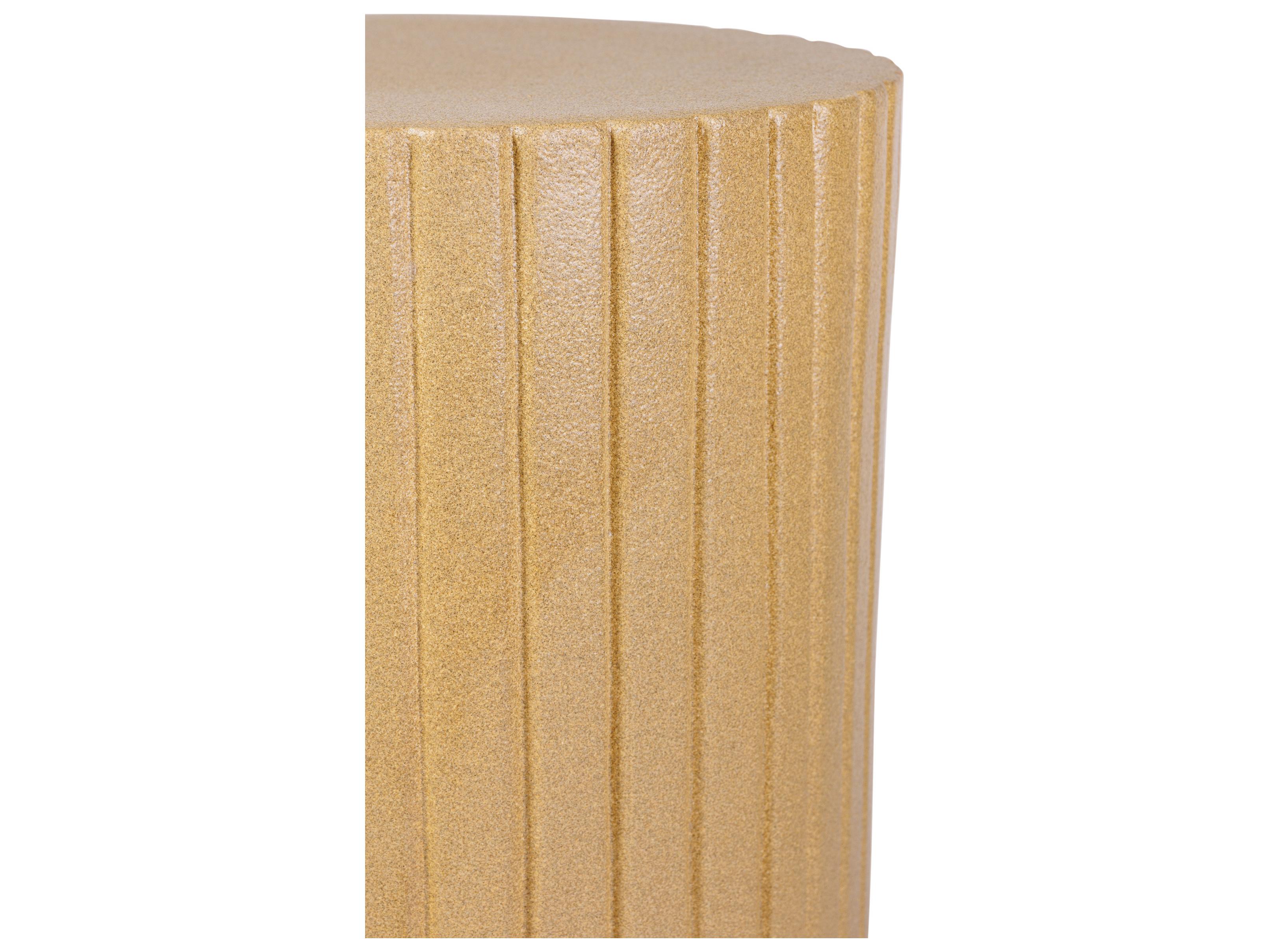 Seasonal Living Ceramics Shale Matte Ceramic Round End Table