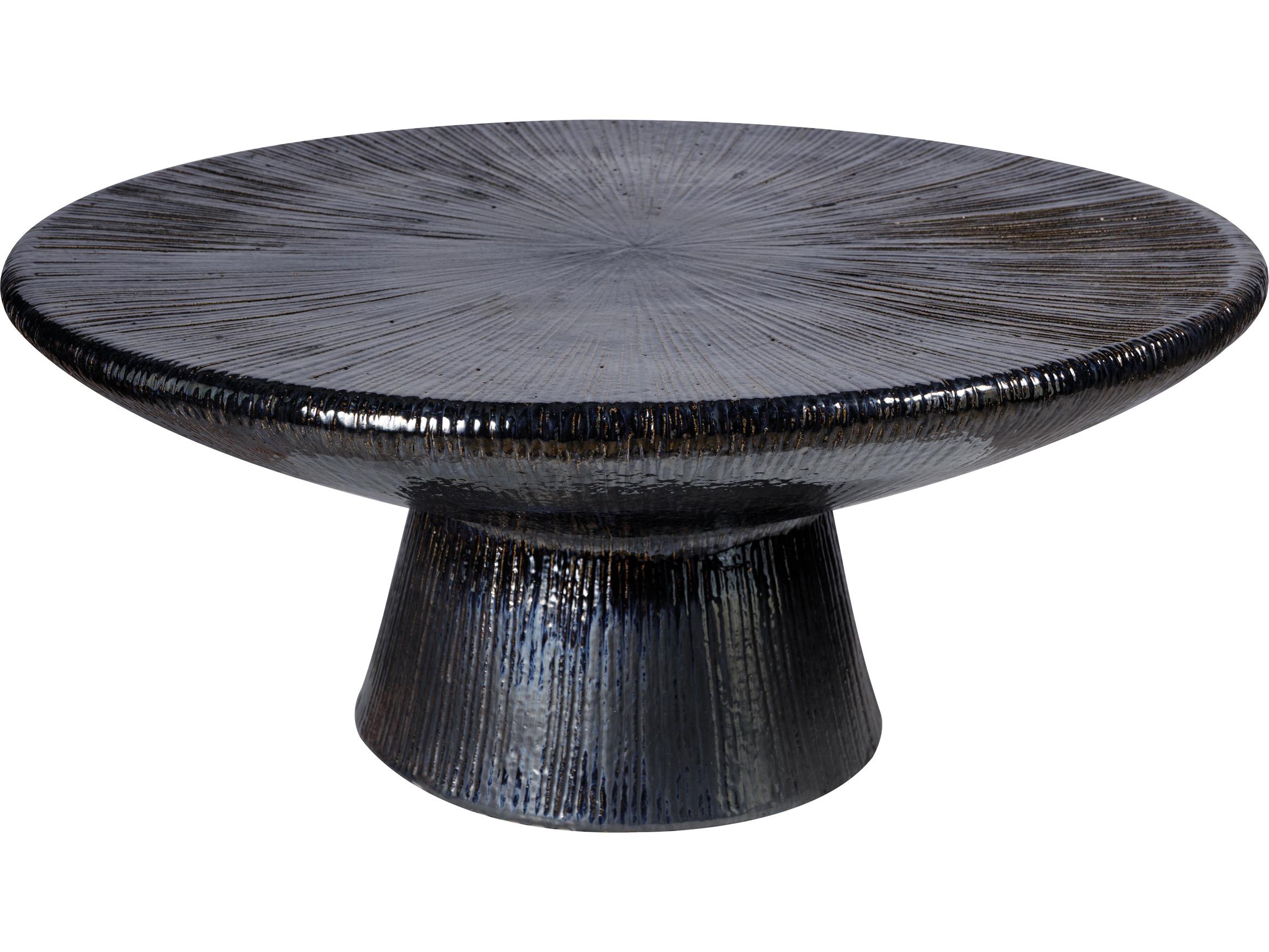 Seasonal Living Ceramic Round Patio Coffee Table