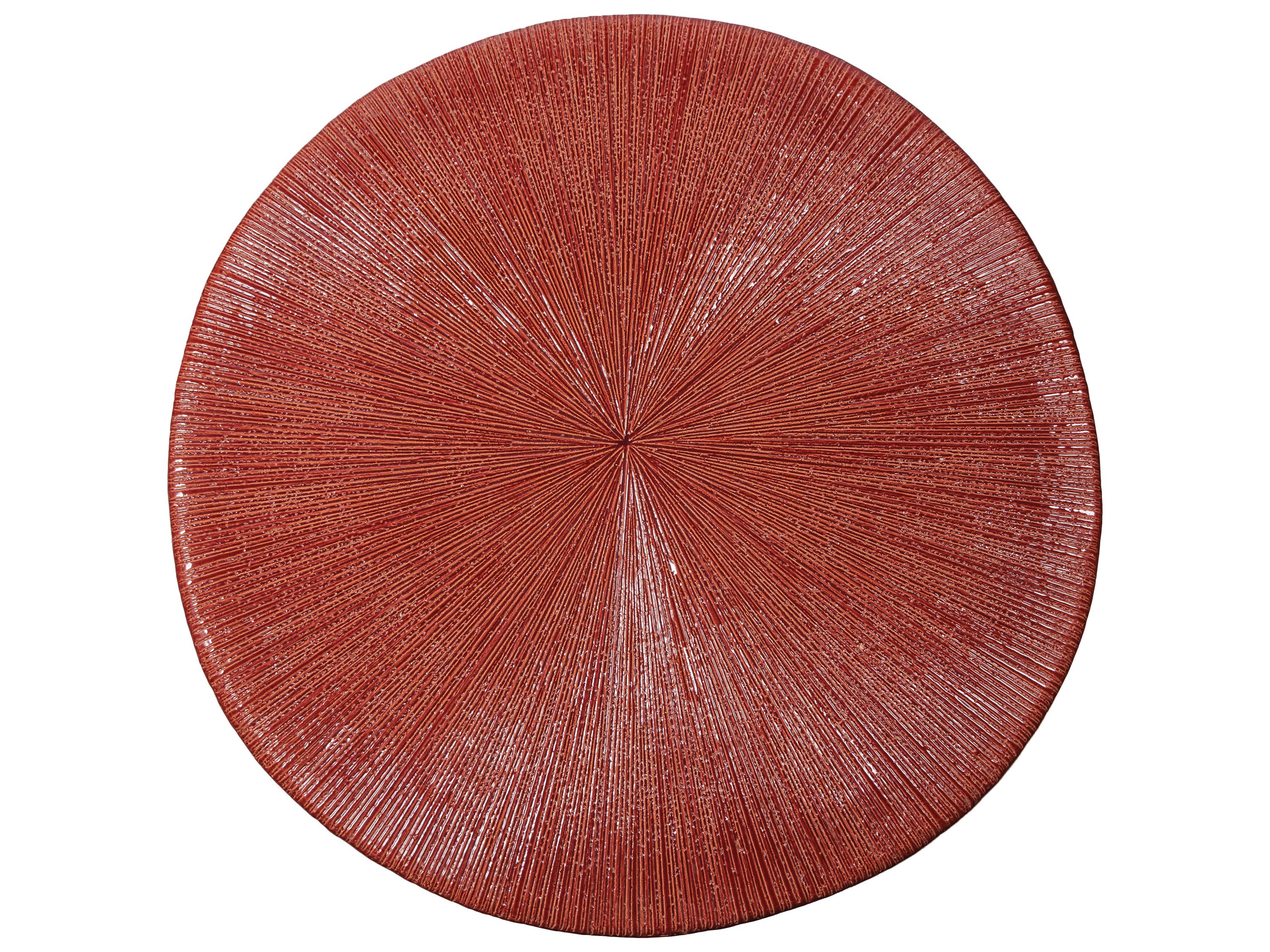 Seasonal Living Ceramic Round Outdoor Patio Coffee Table