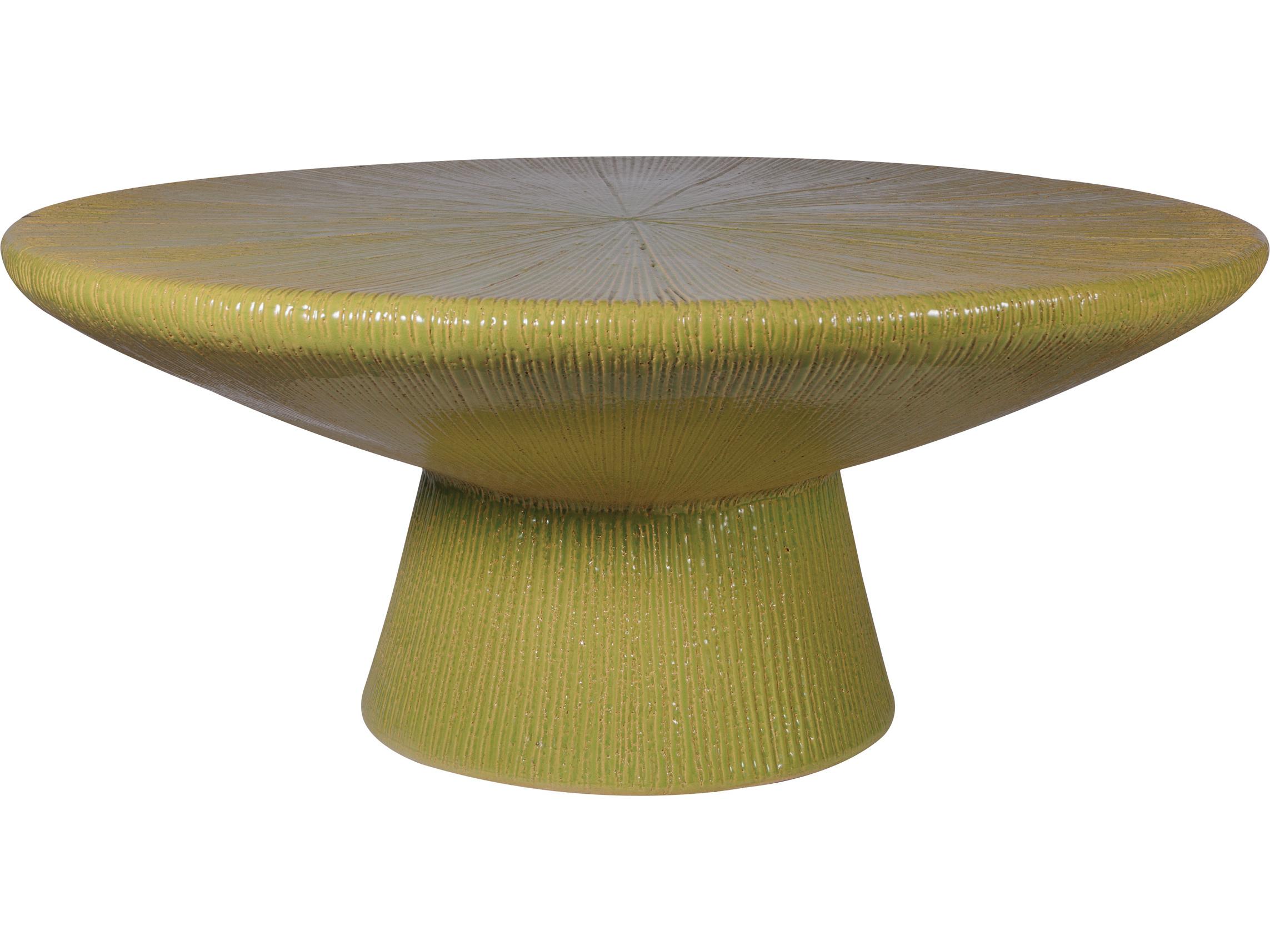 Seasonal Living Ceramic Round Patio Coffee Table