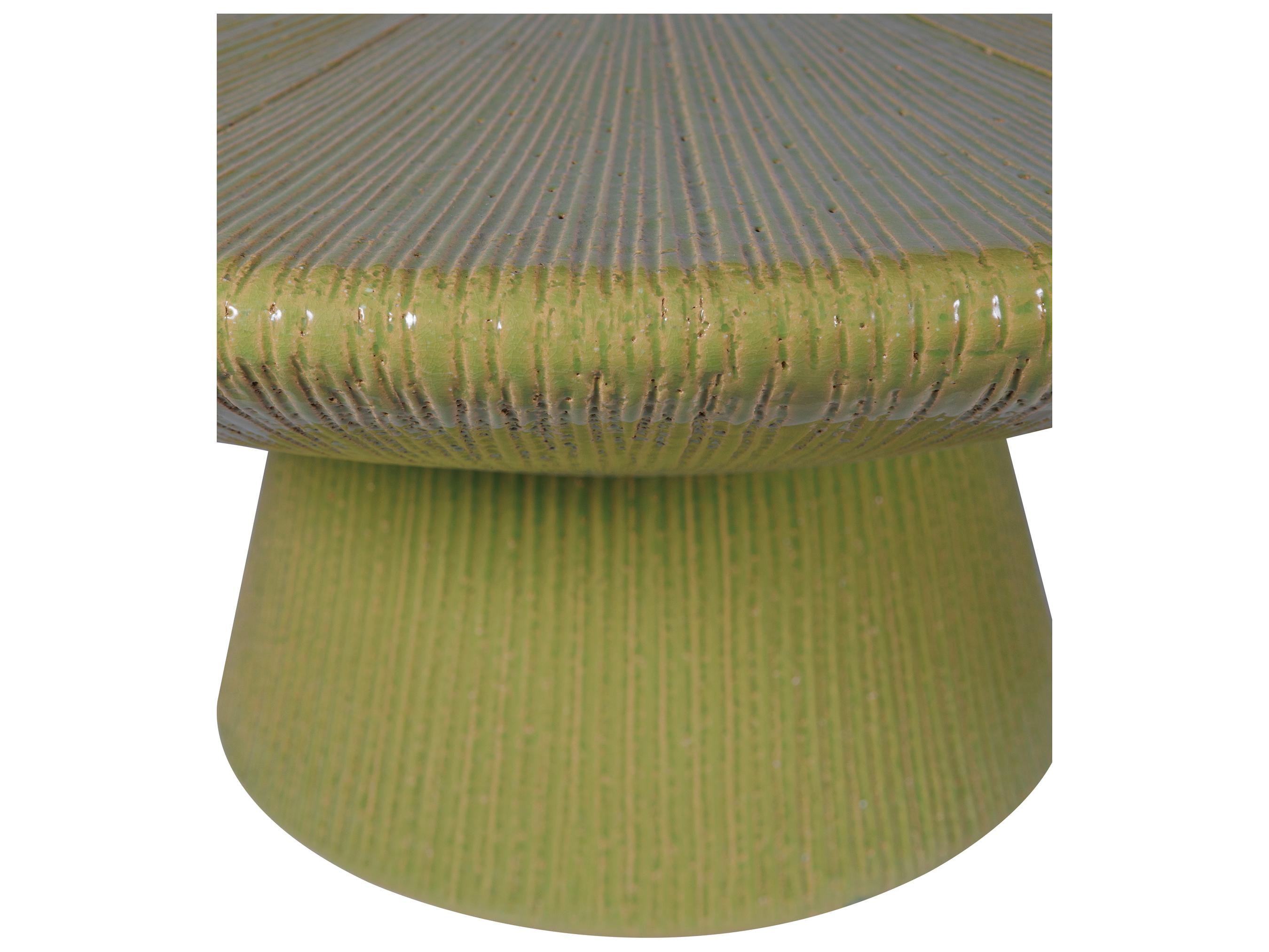 Seasonal Living Ceramic Round Patio Coffee Table