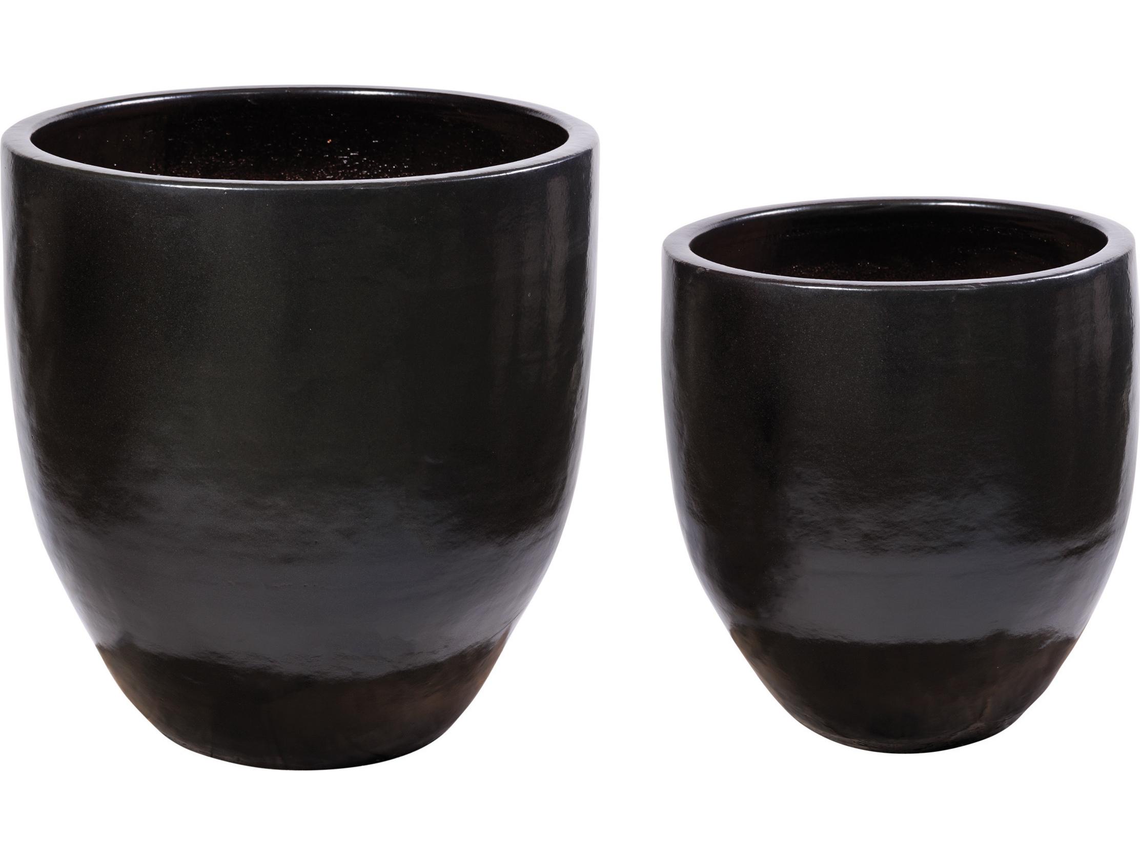 Seasonal Living Ceramics Iron Semi-gloss Planter