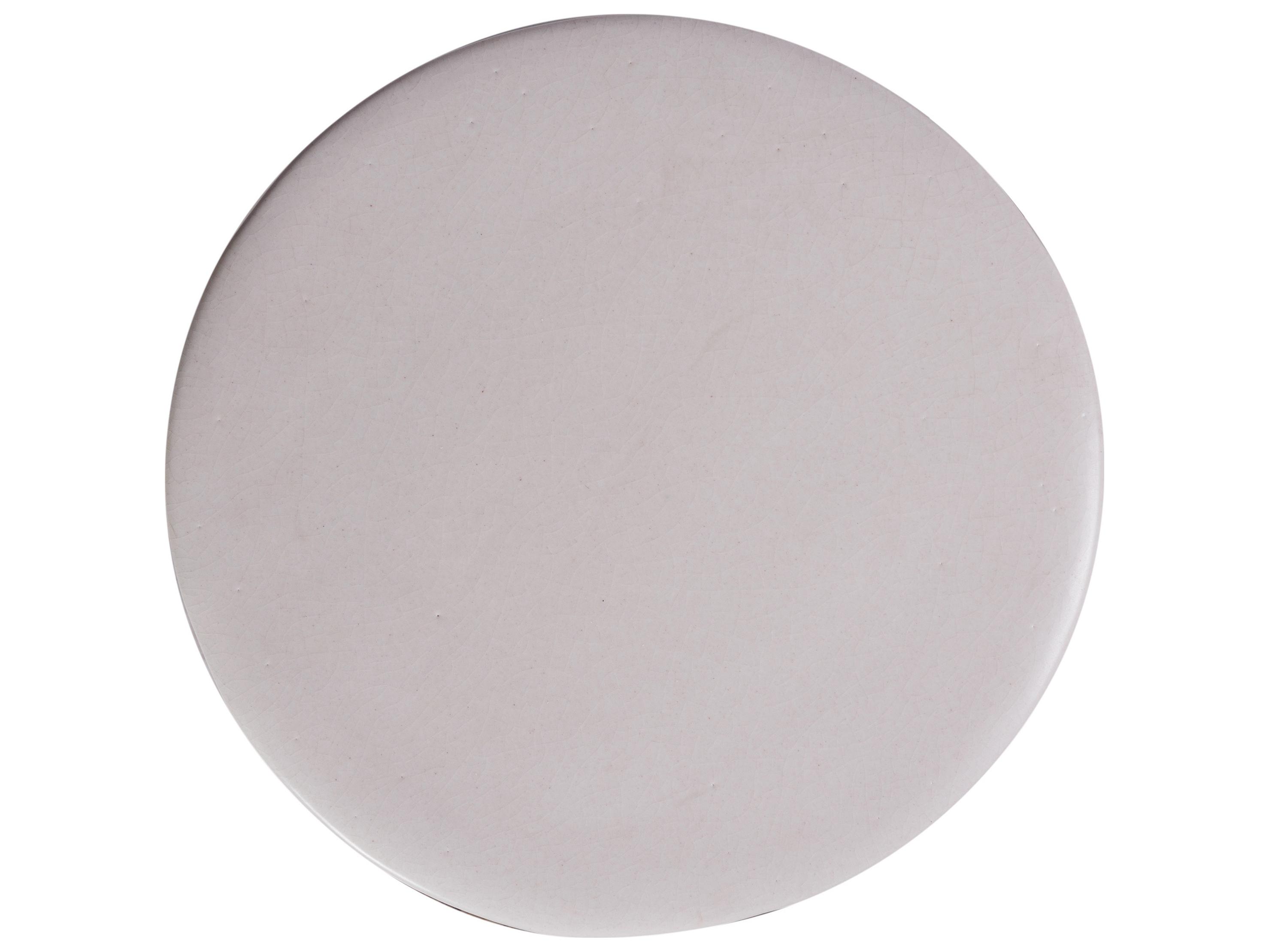 Seasonal Living Ceramics Linen Semi-gloss Top And Sides | Metallic Base Ceramic Dining Chair